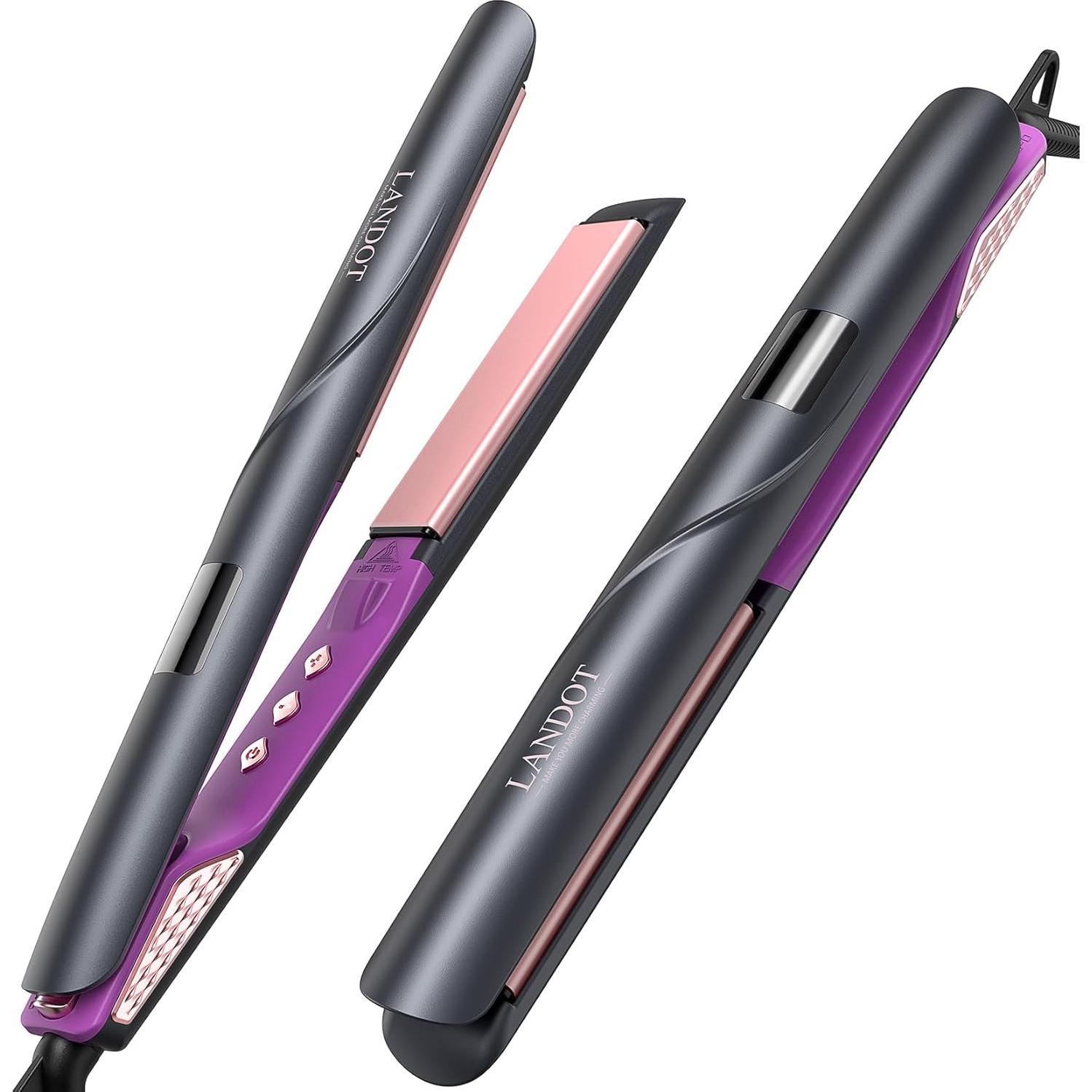 Plancha de Cabello Cerámica LANDOT QF-Z300 1.75" Ajustable