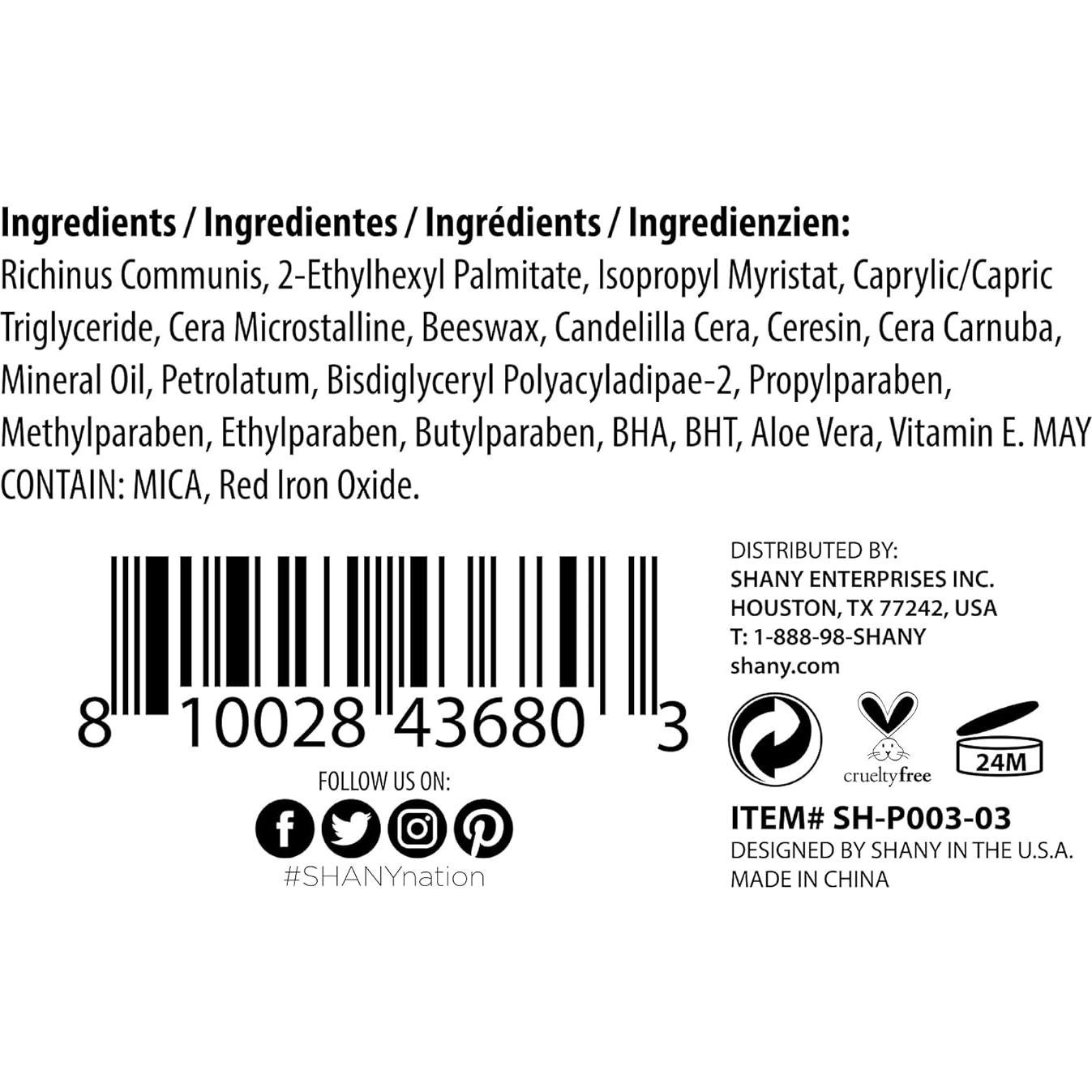 Lápiz de Sombra de Ojos Chunky SHANY - 10.2 cm - Aluminio