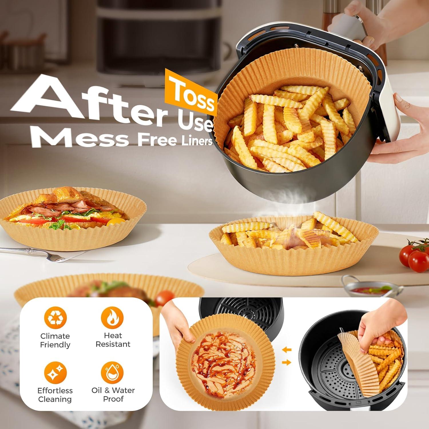 400 Forros de Papel Desechables Vailnd 20.3 cm Redondos