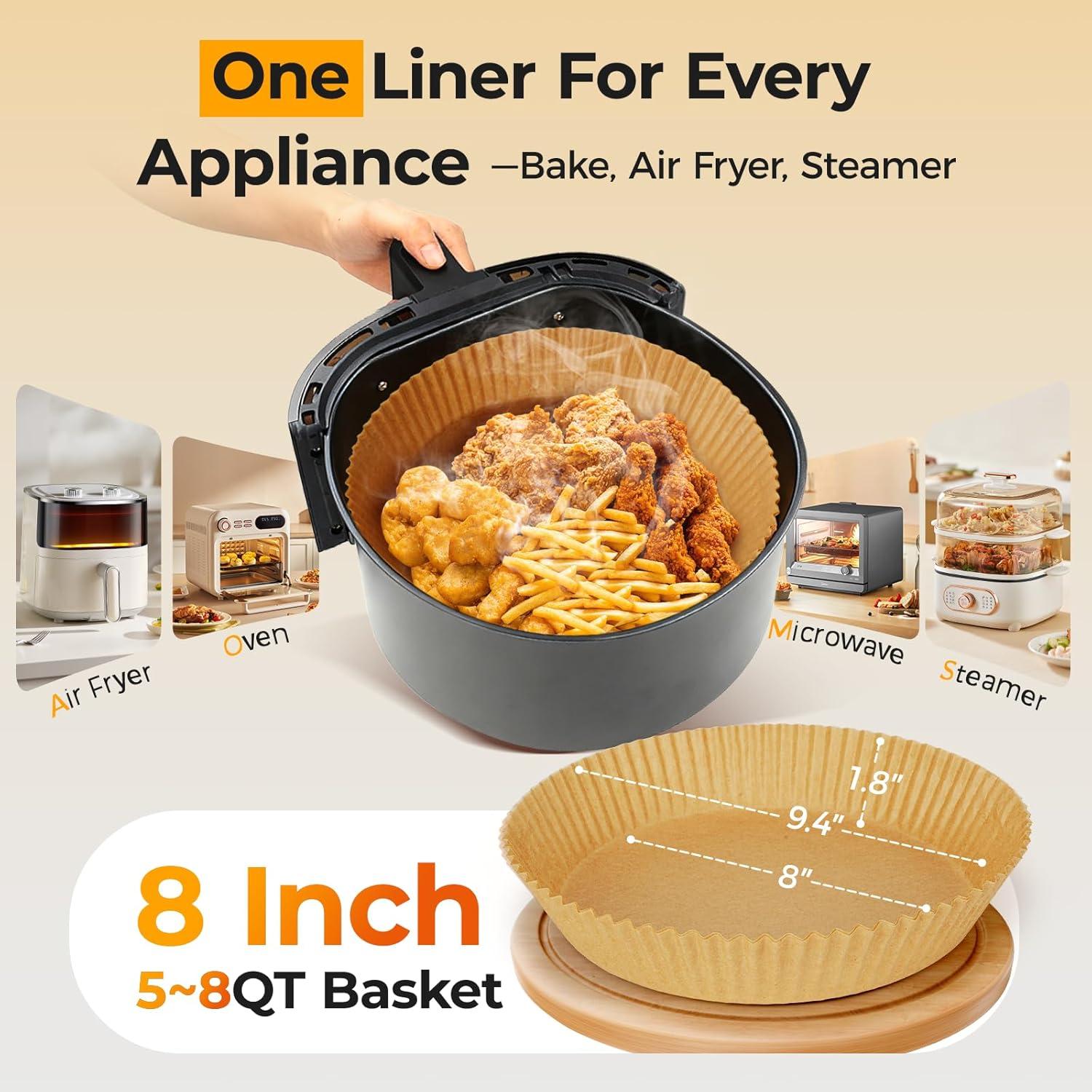 400 Forros de Papel Desechables Vailnd 20.3 cm Redondos