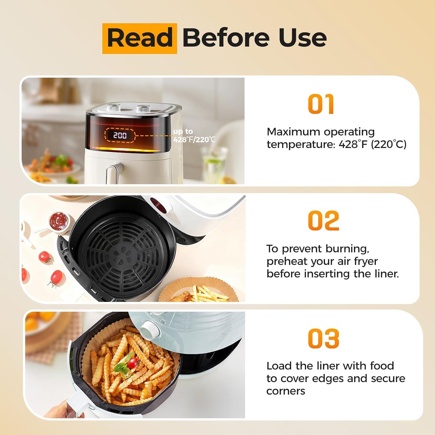 400 Forros de Papel Desechables Vailnd 20.3 cm Redondos