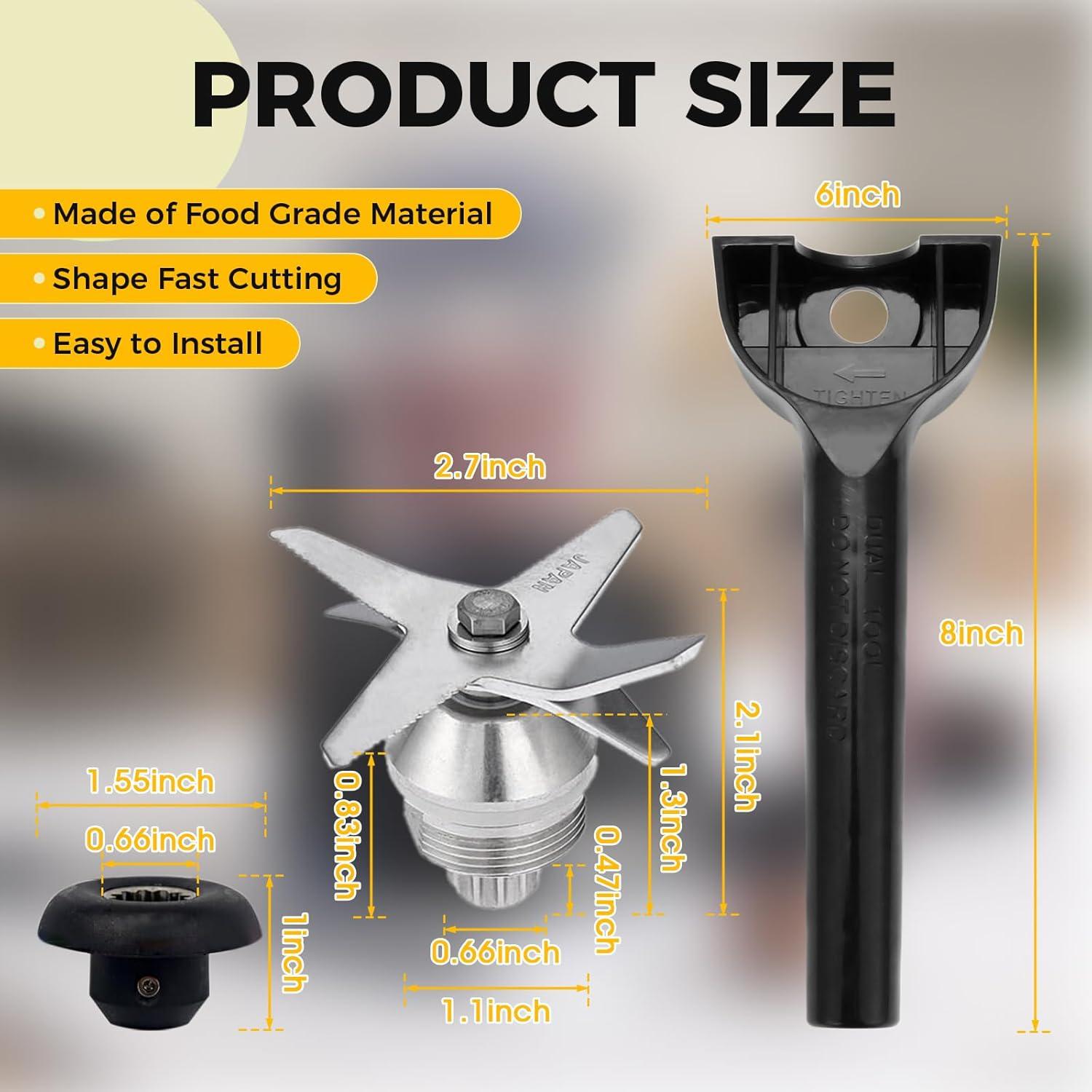 Conjunto de cuchillas DRELD para Vitamix 5200/6300/5000 64oz