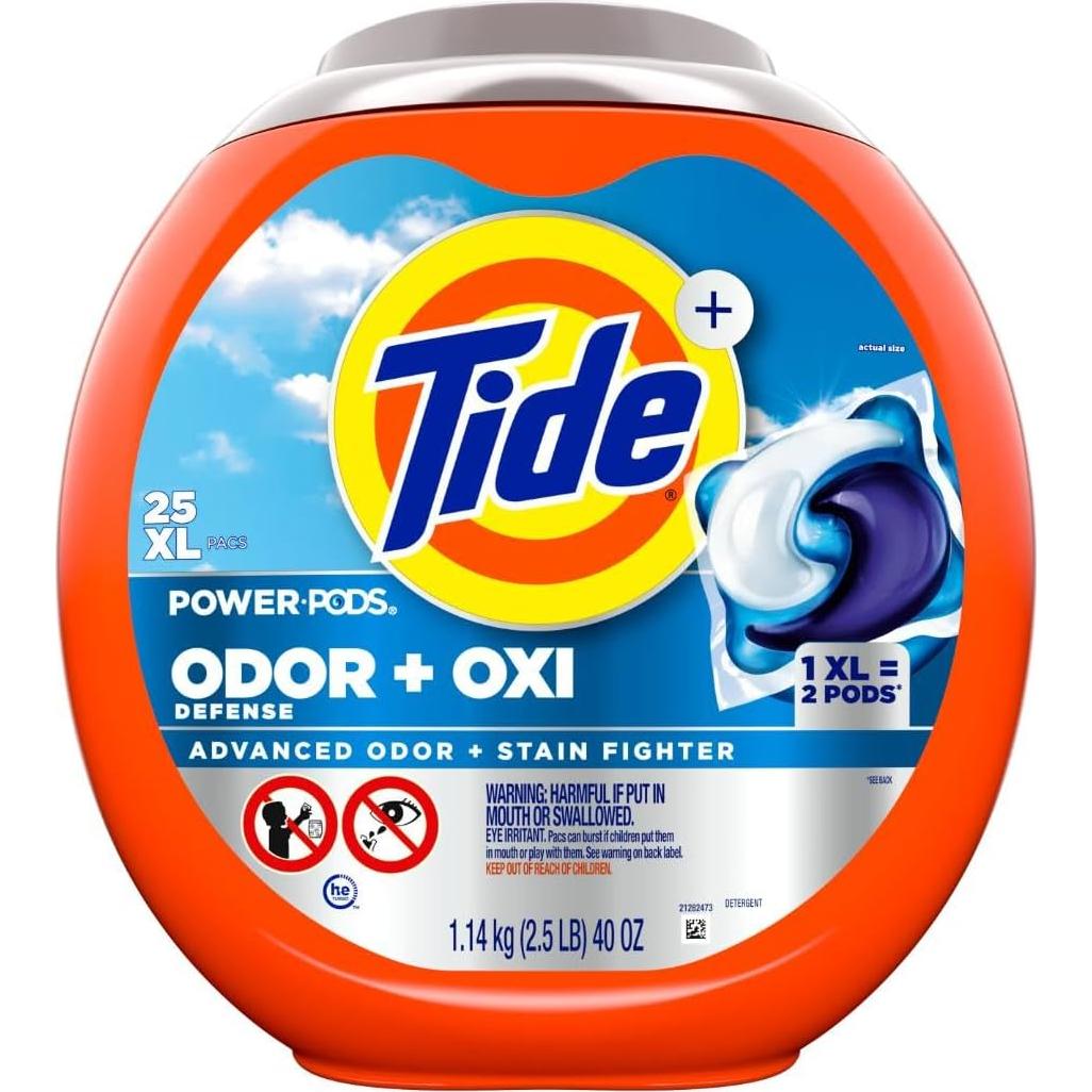 Detergente para Ropa Tide Power PODS Ultra Oxi 25 Conteo