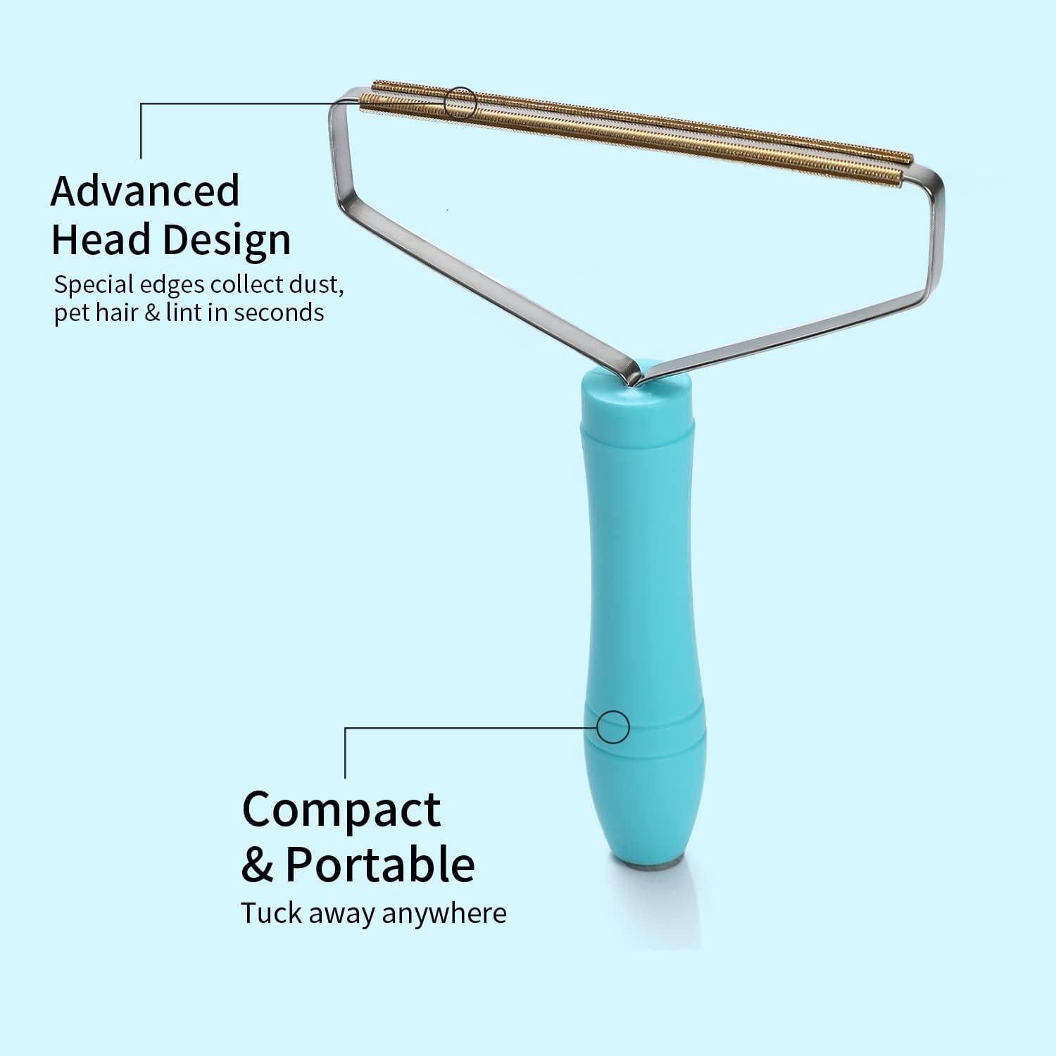 Removedor de Pelo de Mascota ANCAI Reutilizable Azul 16.6cm