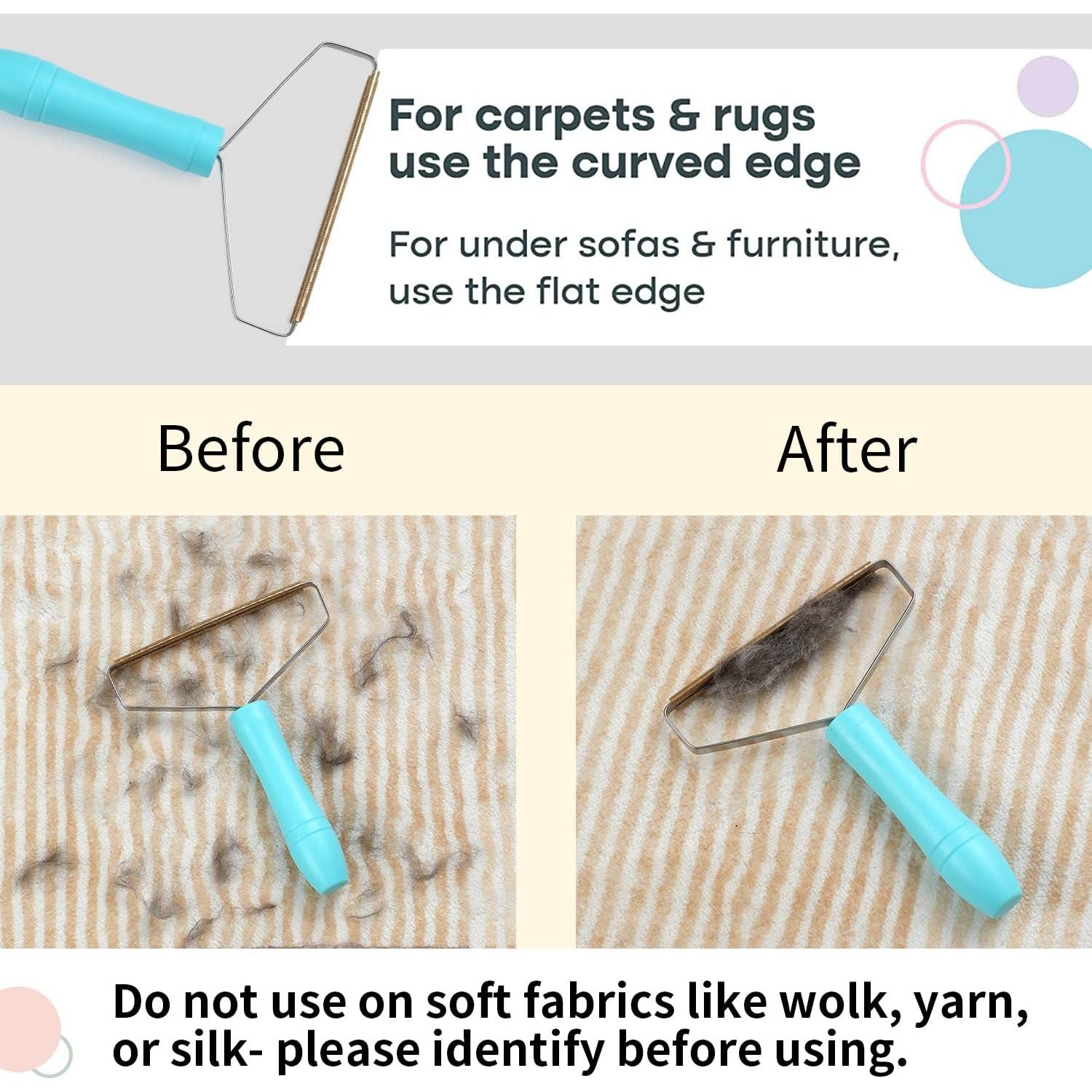 Removedor de Pelo de Mascota ANCAI Reutilizable Azul 16.6cm