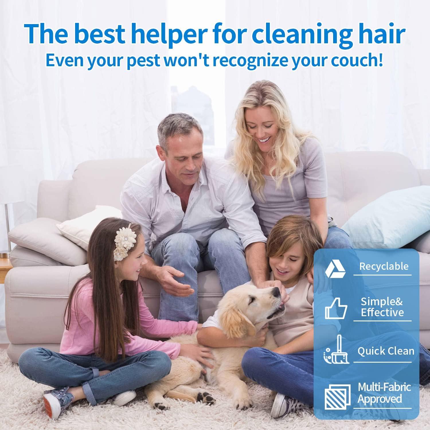 Removedor de Pelo de Mascota ANCAI Reutilizable Azul 16.6cm