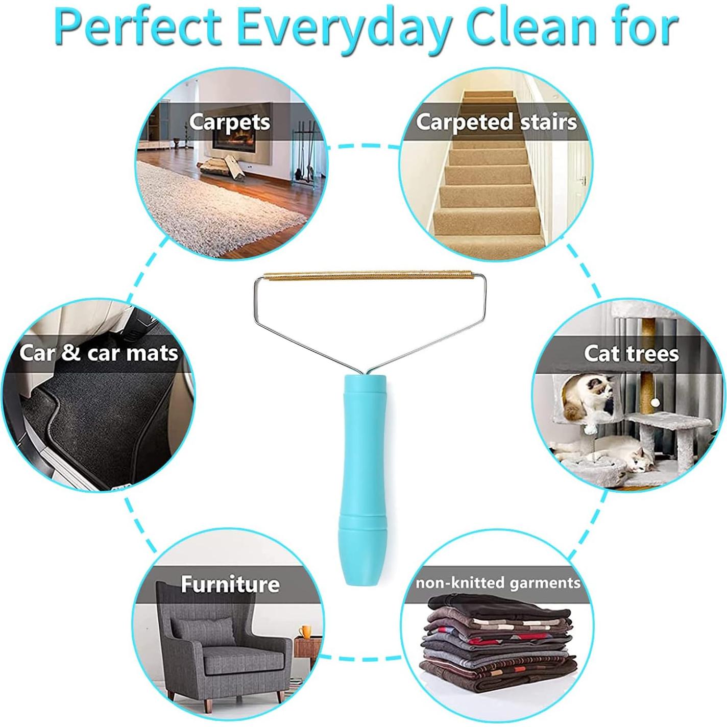 Removedor de Pelo de Mascota ANCAI Reutilizable Azul 16.6cm