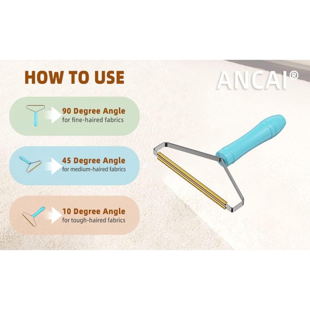 Removedor de Pelo de Mascota ANCAI Reutilizable Azul 16.6cm