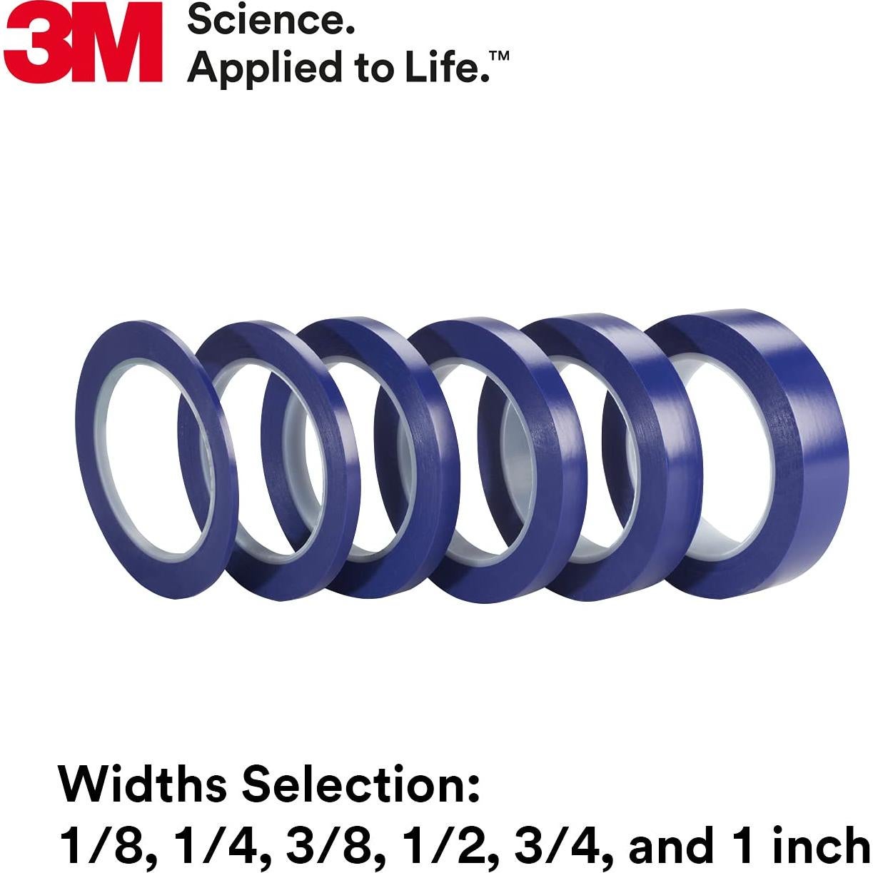 Cinta de Vinilo 3M 471+ 1/2" x 33 m Azul para Enmascarado