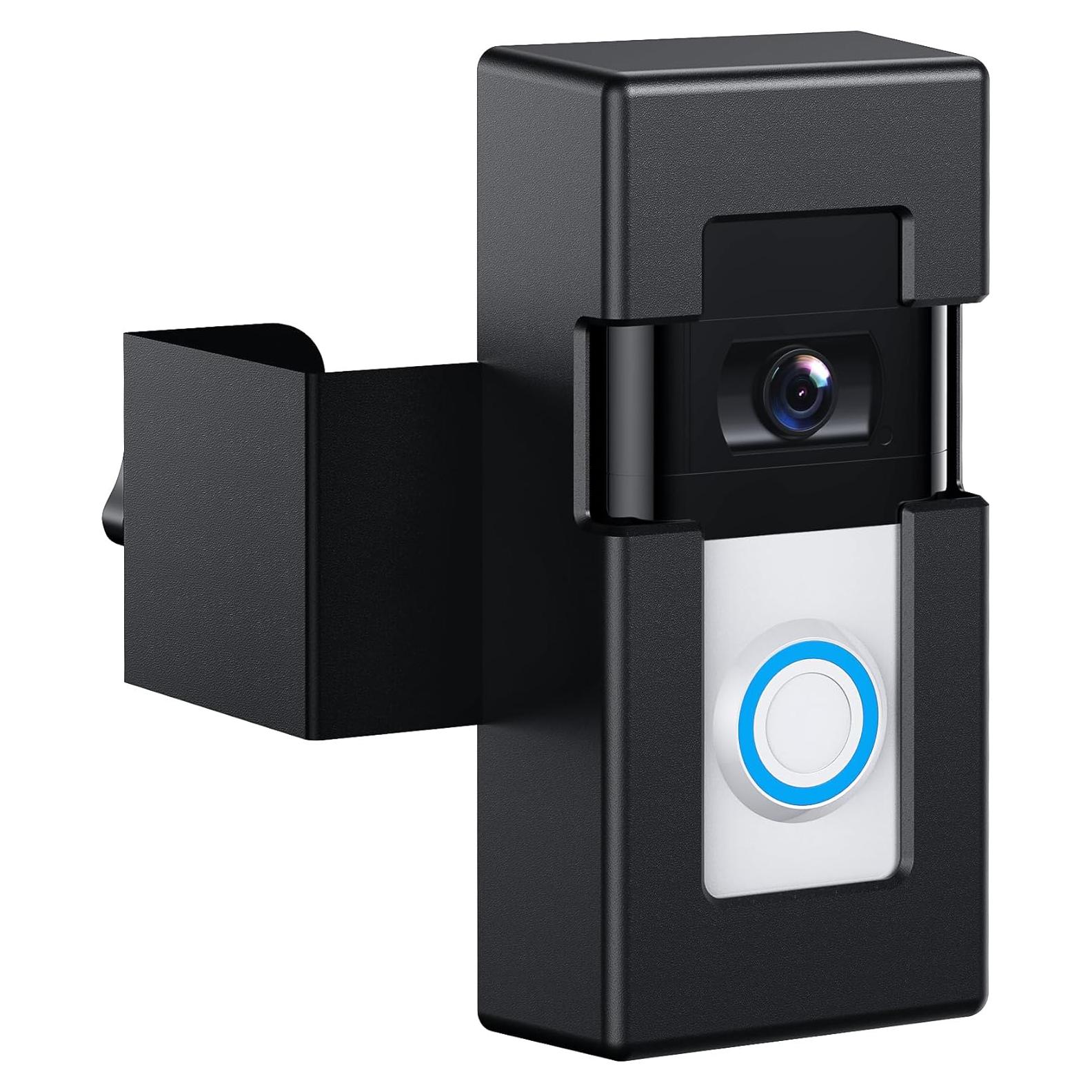 Soporte de Timbre de Video Antirrobo BTLMEMO Negro Ajustable