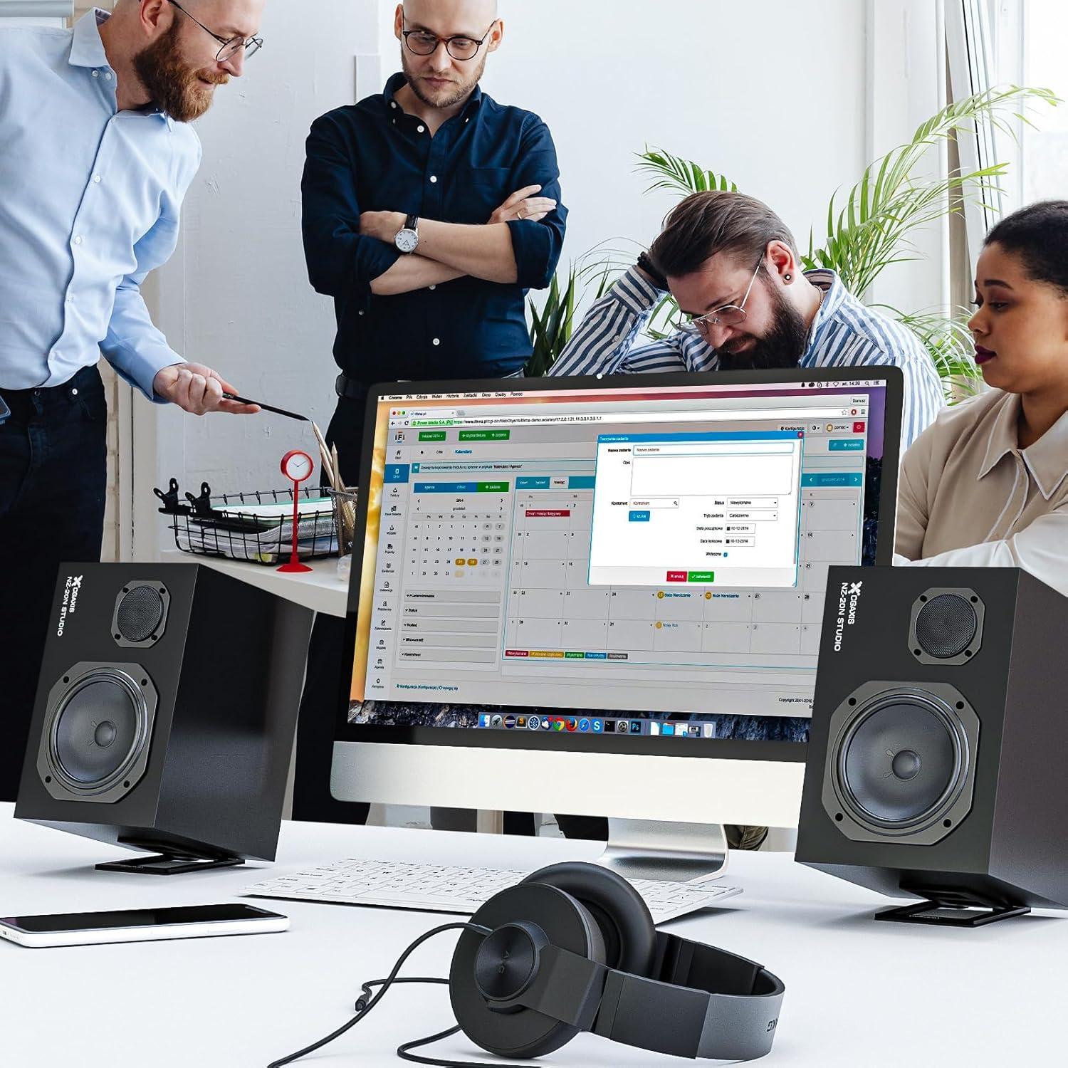 Soportes de Altavoces de Escritorio VKheroKV C-1 Negro