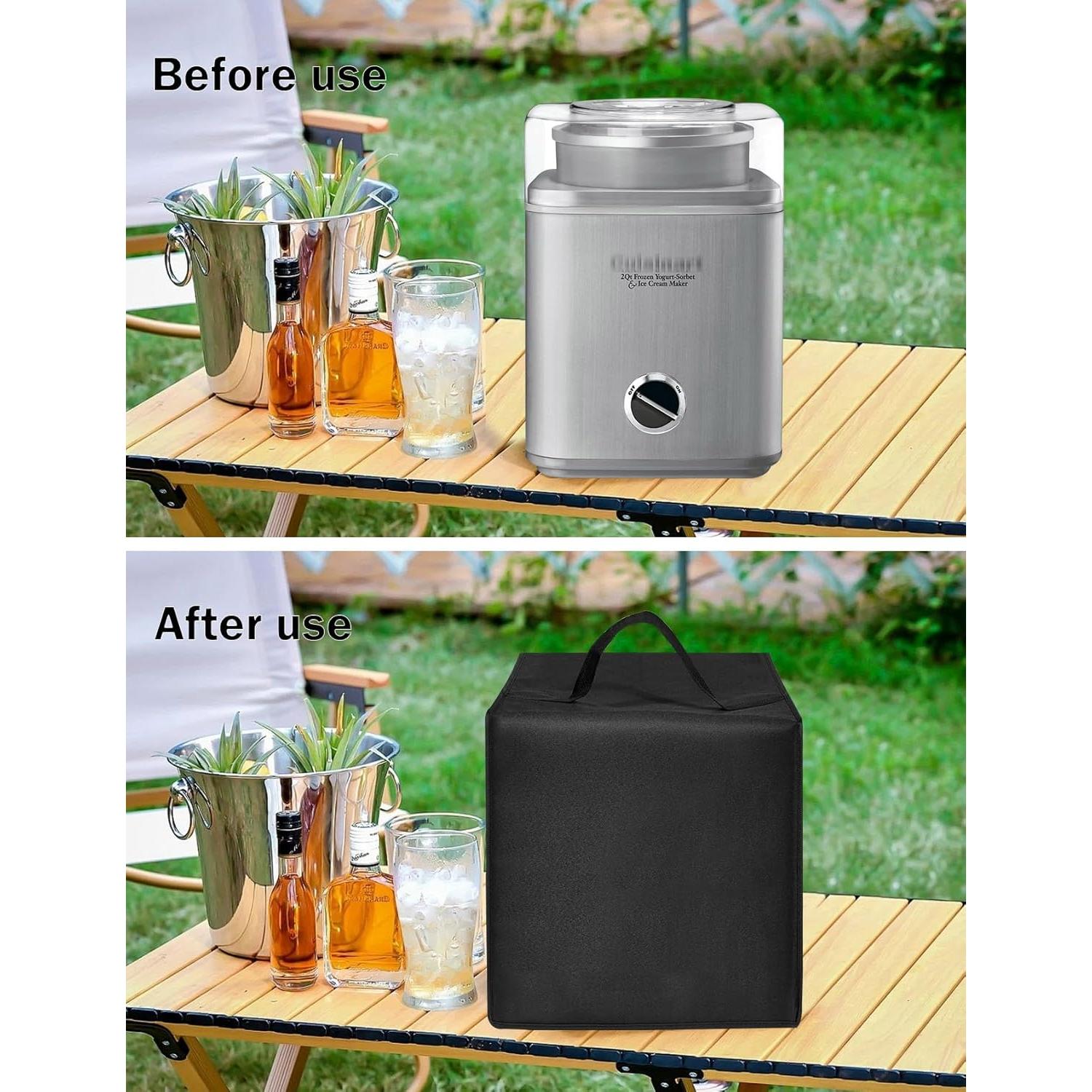 Cubierta de Máquina de Helados EiiJugaloo 2QT Nylon Impermeable