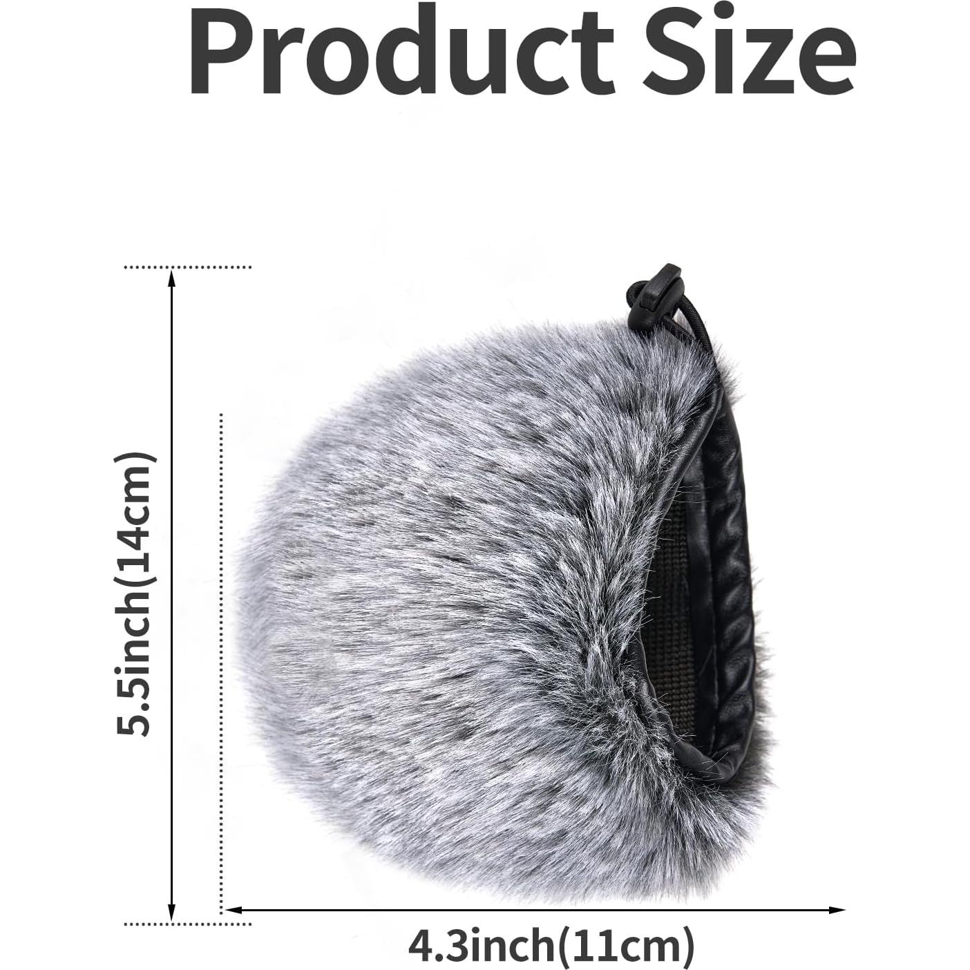 Filtro Pop para Micrófono Blue Yeti - Paravientos Pelo Negro Blanco