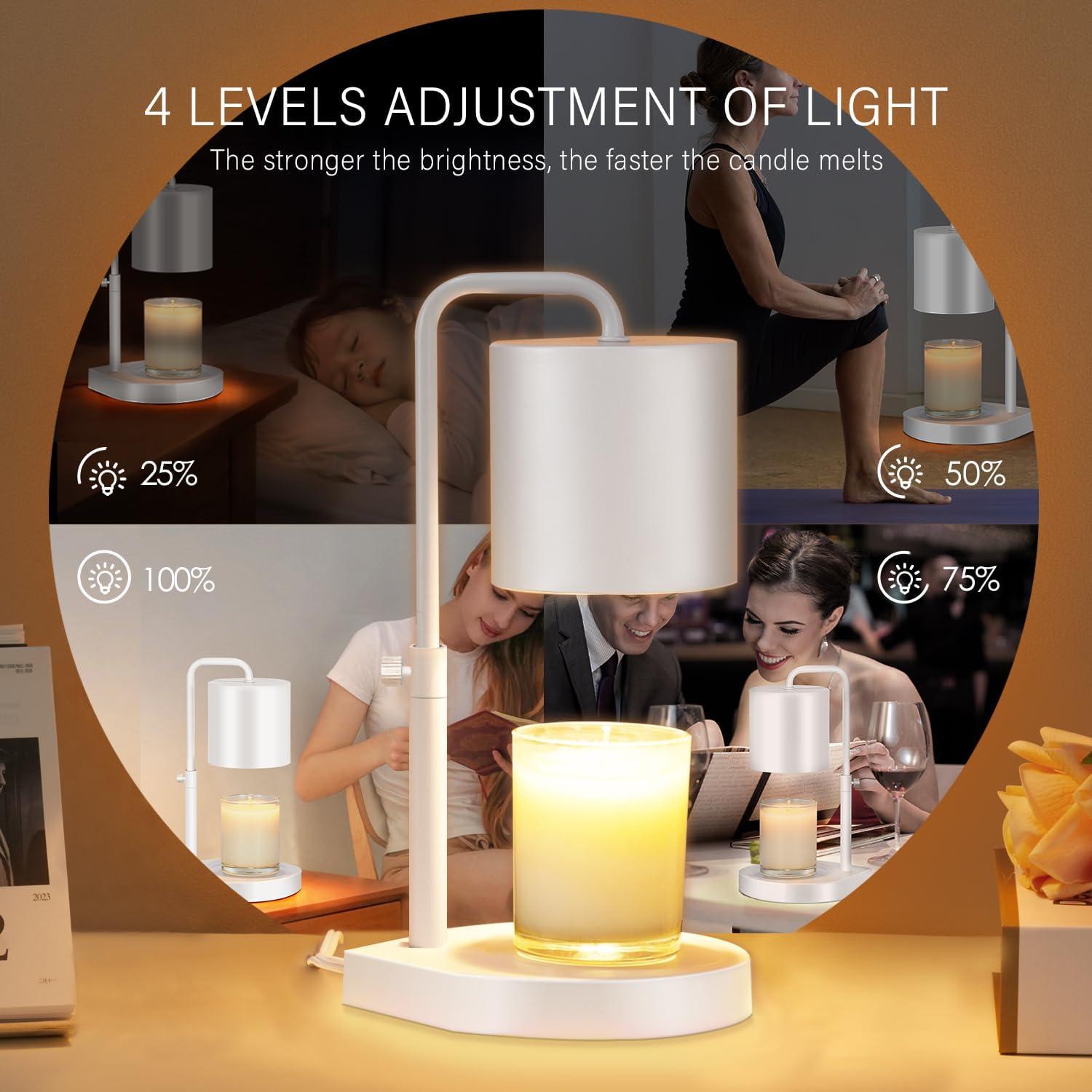 Lámpara Calentadora de Velas Zukakii 2 Piezas Ajustable 50W