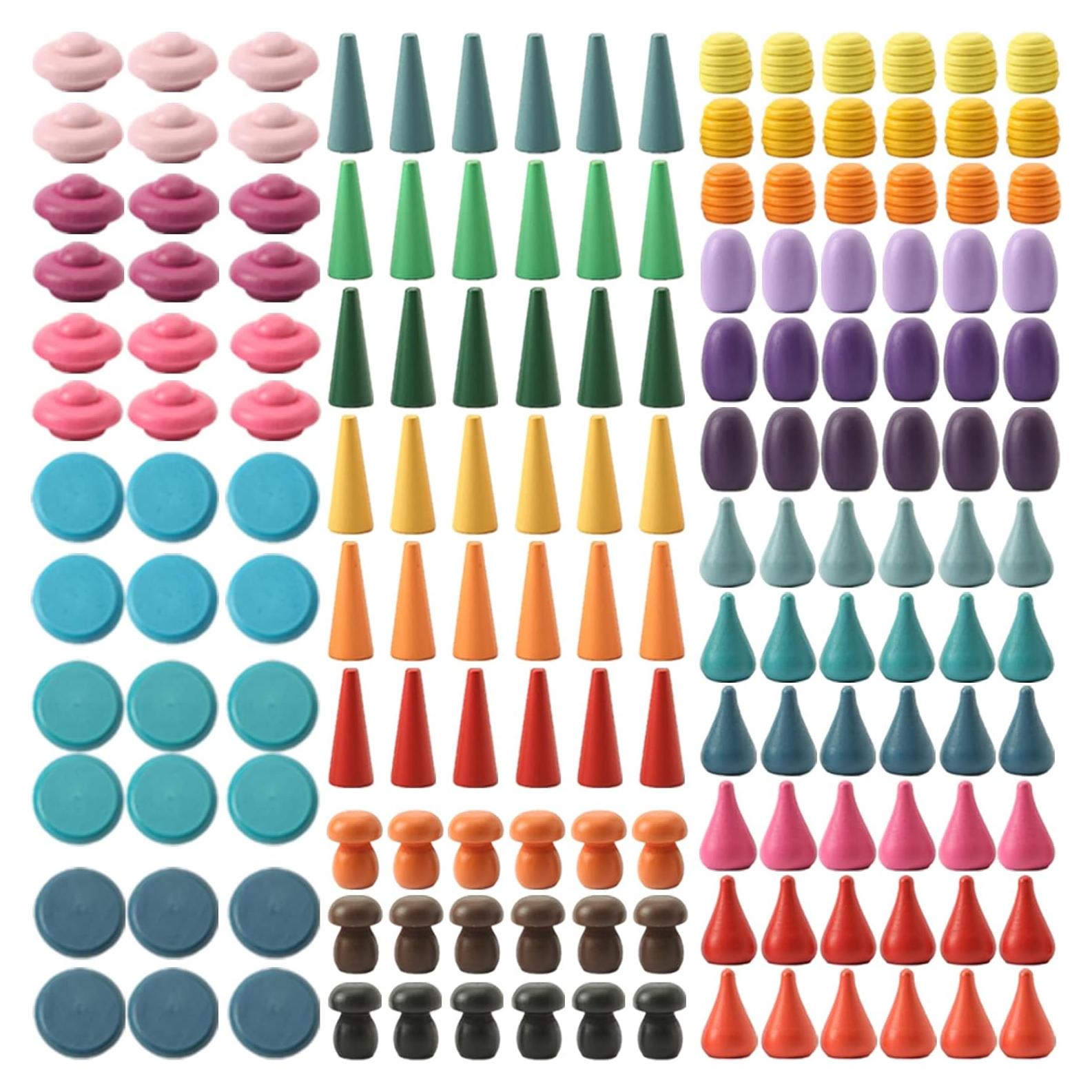 Juguete de Apilamiento Arcoíris Promise Babe 162 Piezas Montessori