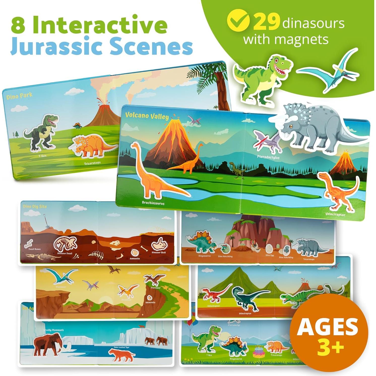 Libro de Actividades Magnético Dinosaurios Smarty Sprout 25.4x20.3cm