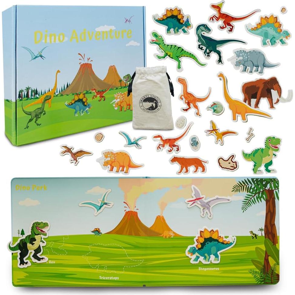 Libro de Actividades Magnético Dinosaurios Smarty Sprout 25.4x20.3cm