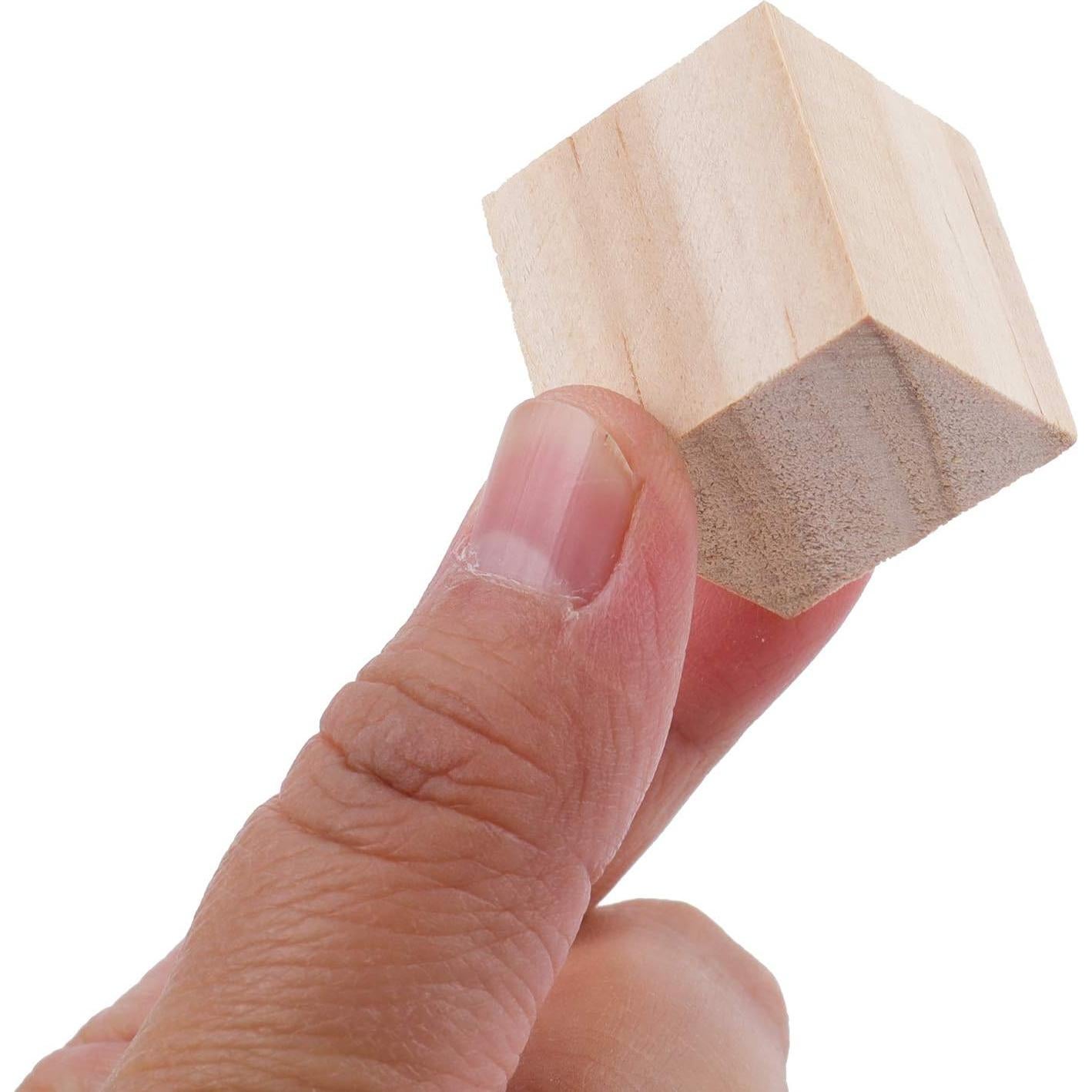 Bloques de Madera Tosnail 150 Piezas 2.54 cm para Manualidades