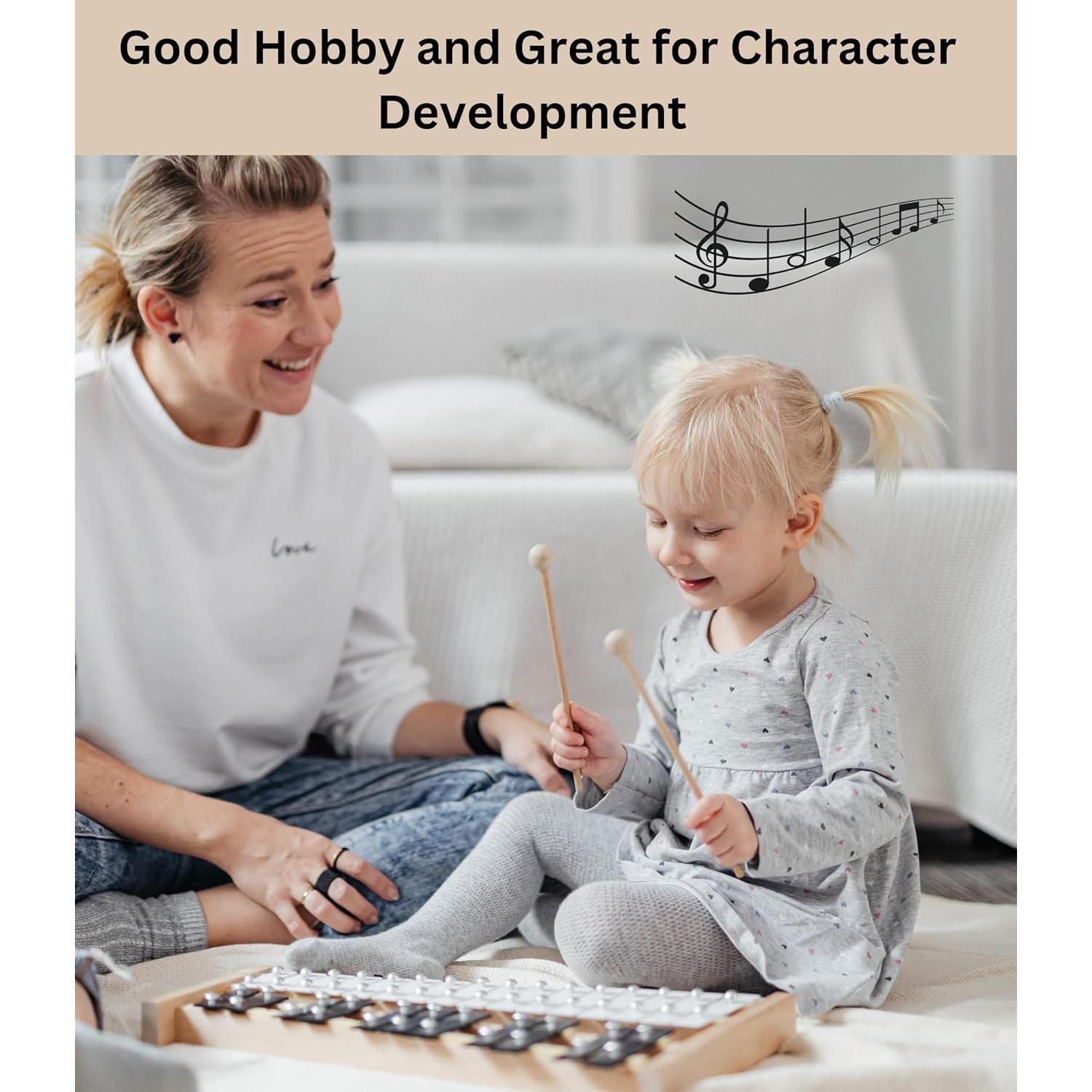 Xilófono Profesional Eco Joy 27 Notas con Mazos y Funda