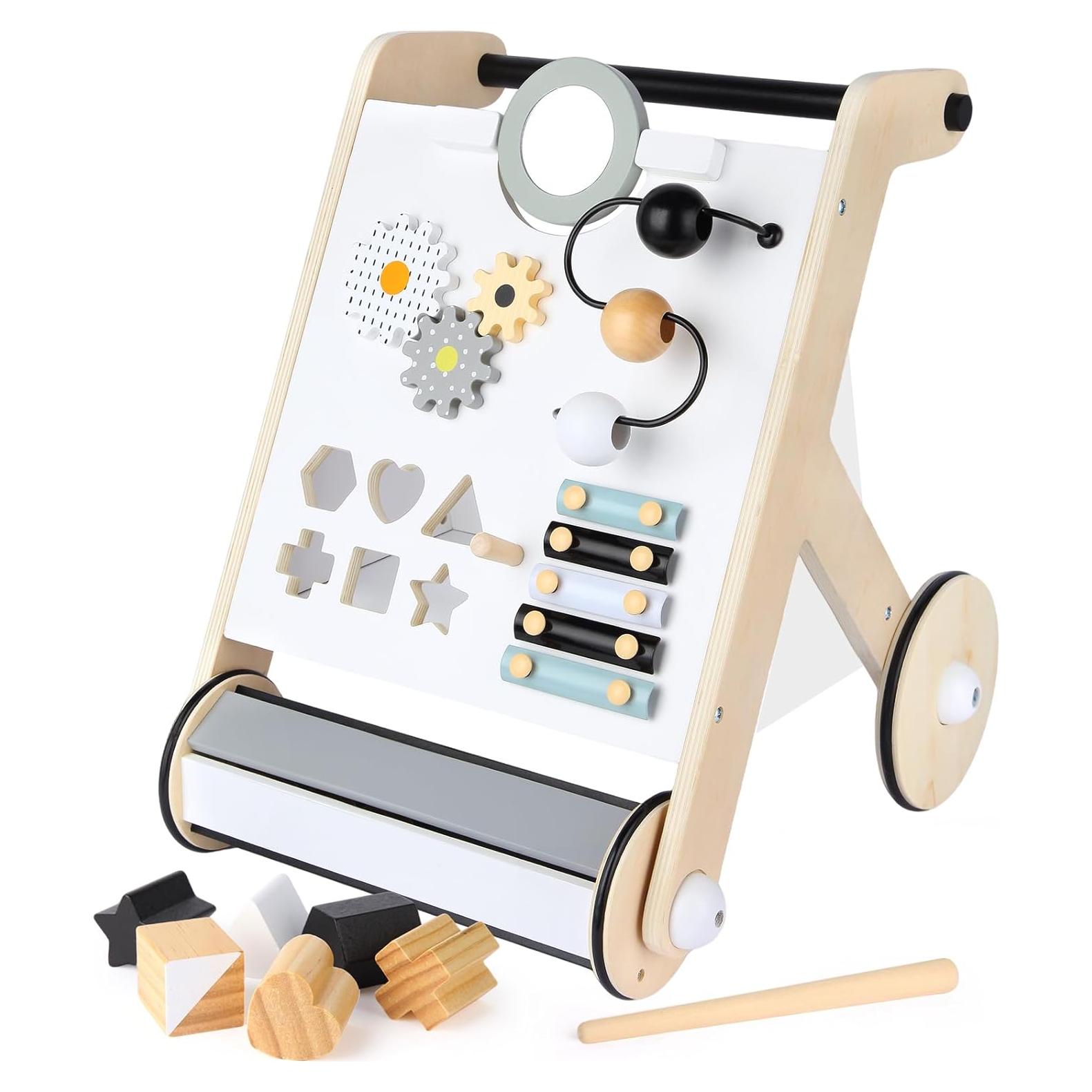 Andador de Madera Asweets con Rodillo Mejorado para Bebés