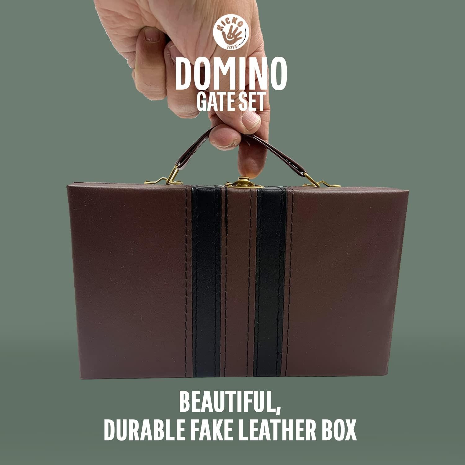 Juego de Dominó Jumbo Kicko - 28 Piezas en Caja de Madera