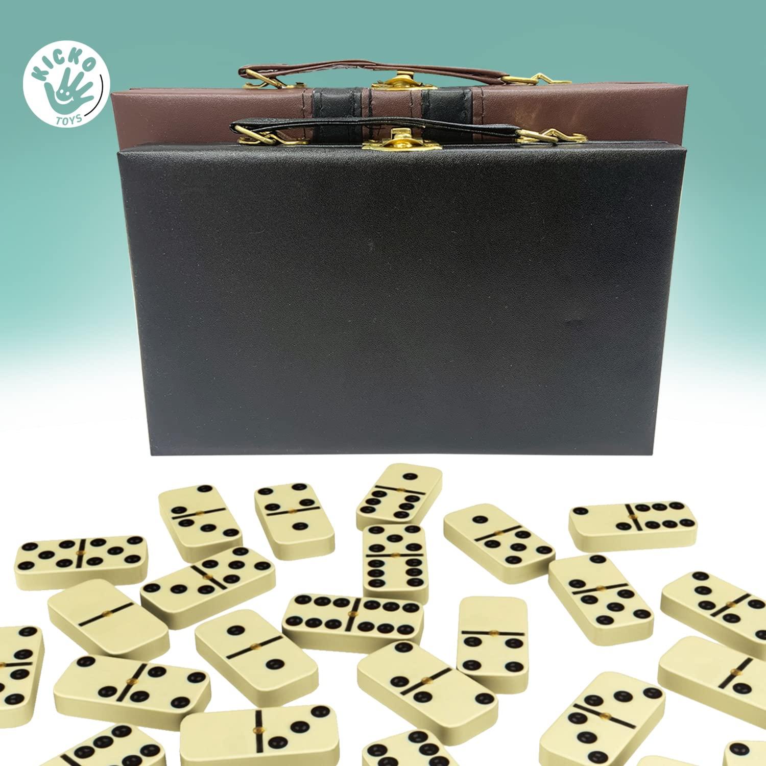 Juego de Dominó Jumbo Kicko - 28 Piezas en Caja de Madera