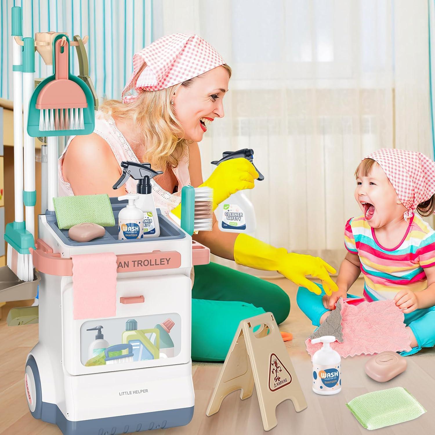 Set de Limpieza para Niños deAO 20 Piezas con Aspiradora