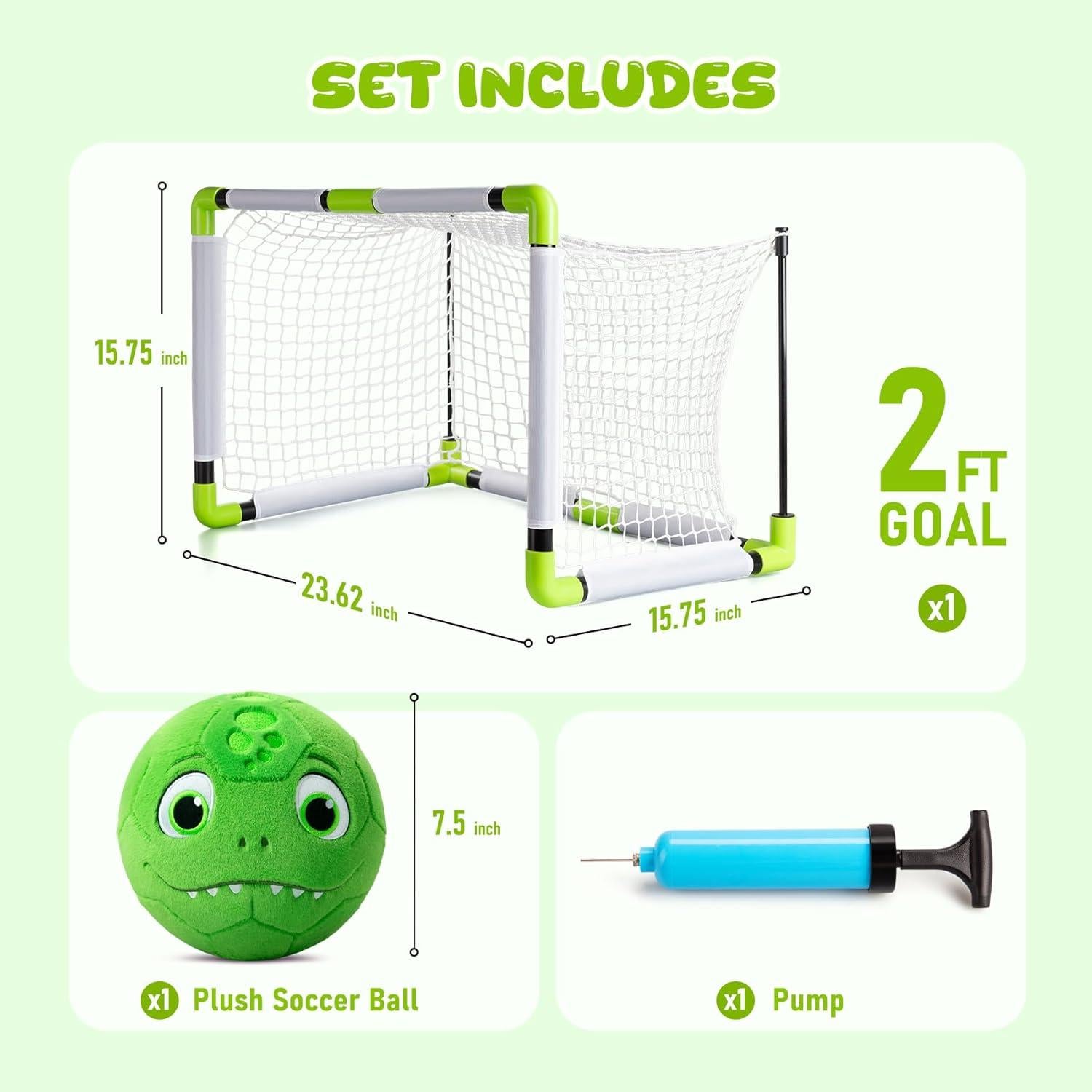 Conjunto de Fútbol Infantil VangeBow con Balón de Dinosaurio