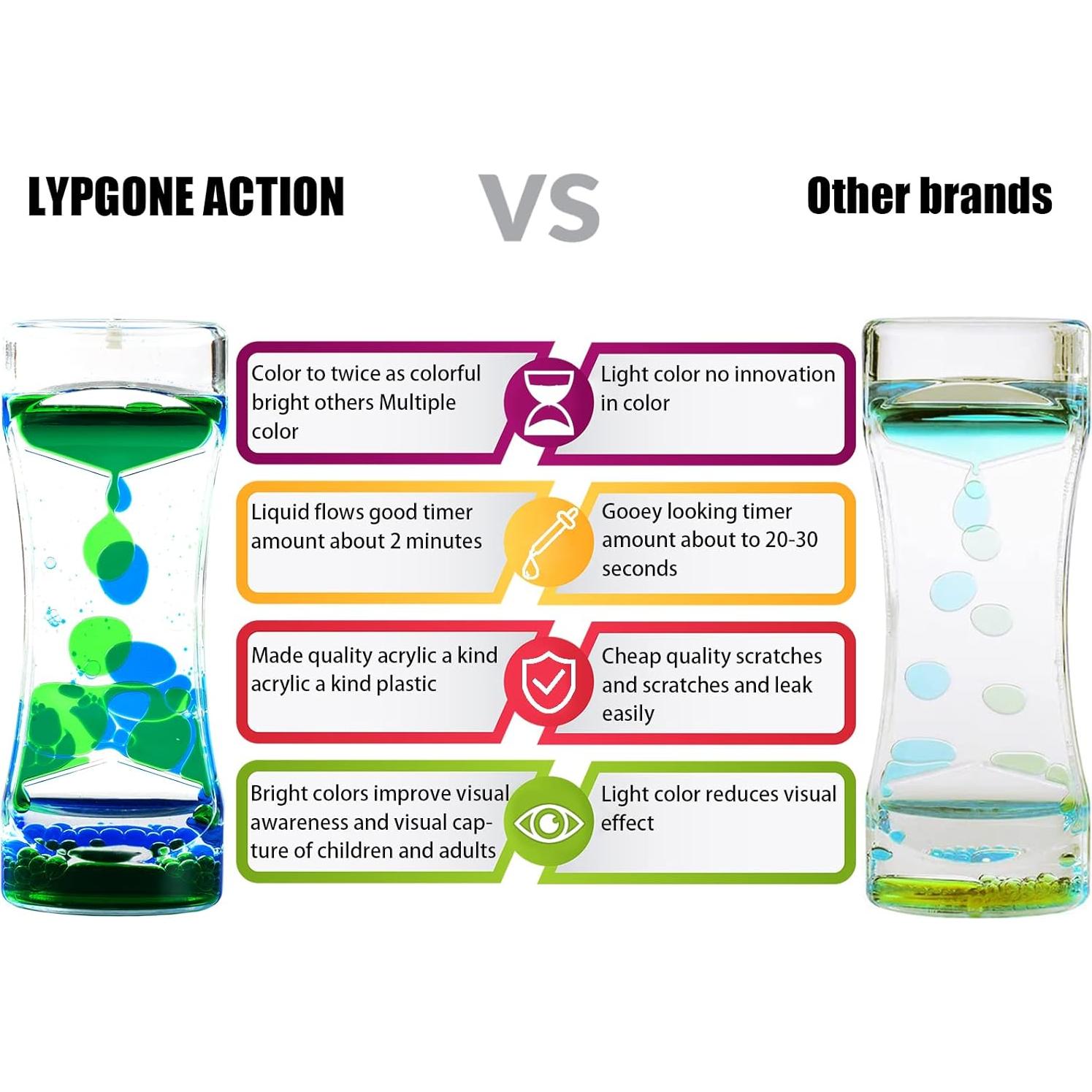 Paquete de 4 Temporizadores de Burbuja LYPGONE - Sensoriales