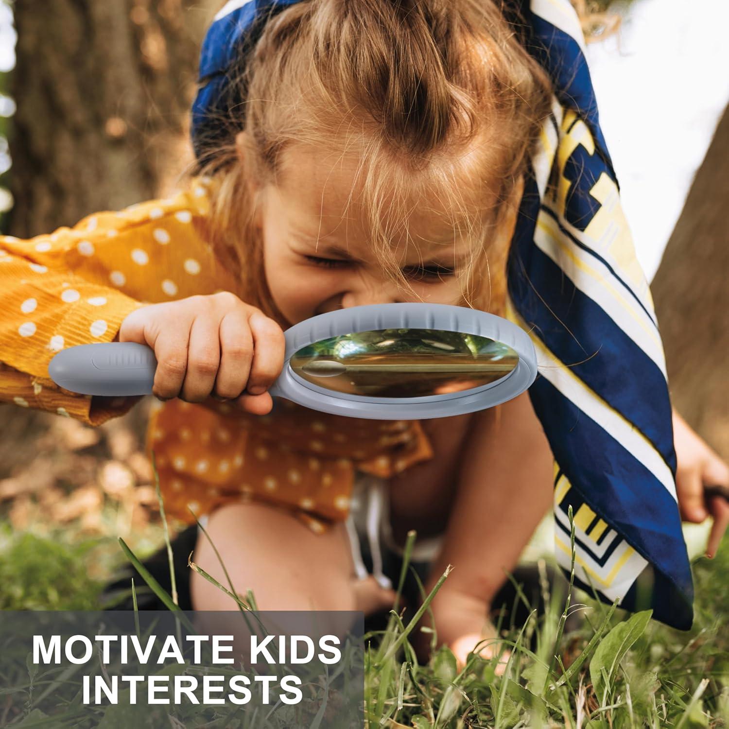 Set de Lupas con Luz Huiboer 5.3" y 3" 3X-20X LED