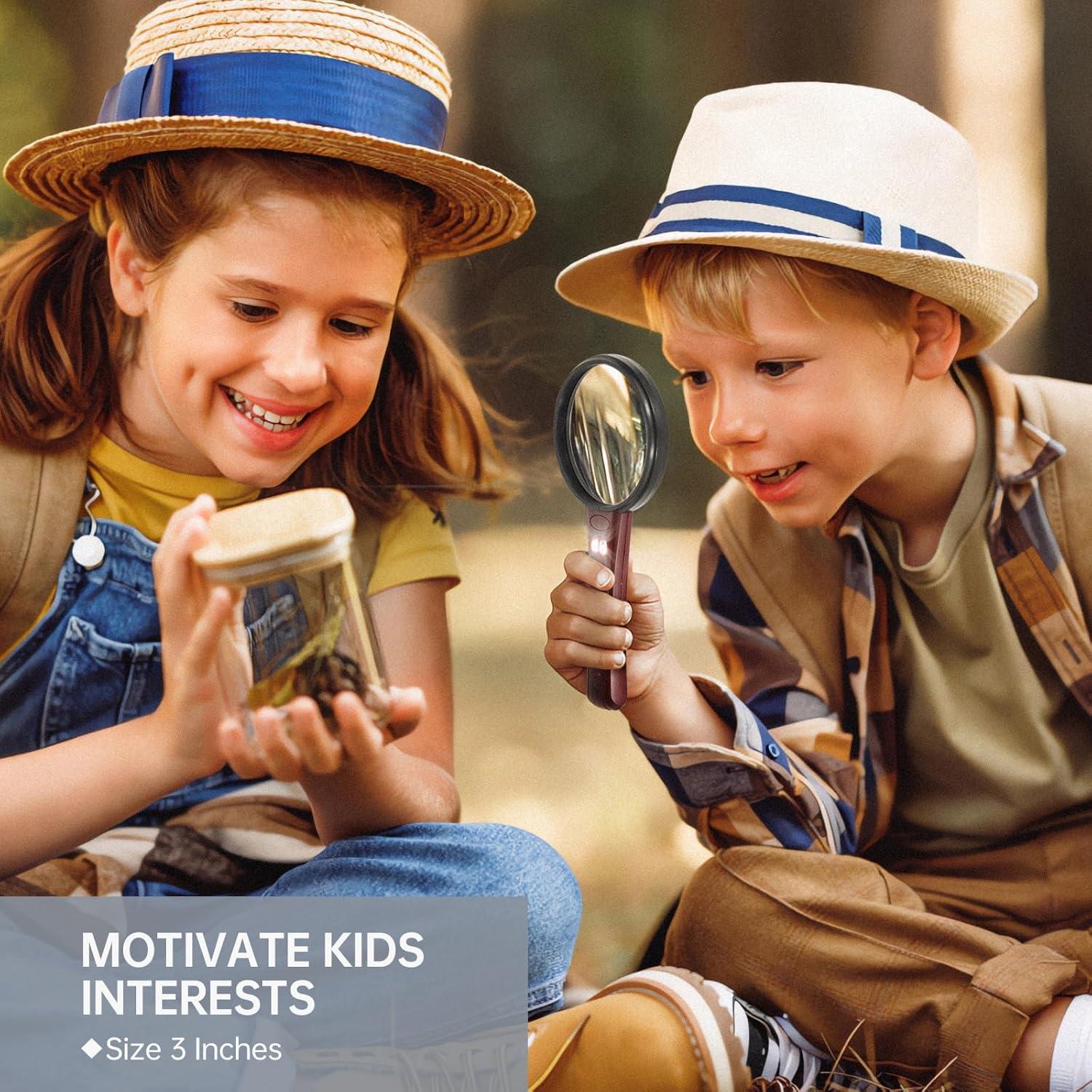 Set de Lupas con Luz Huiboer 5.3" y 3" 3X-20X LED