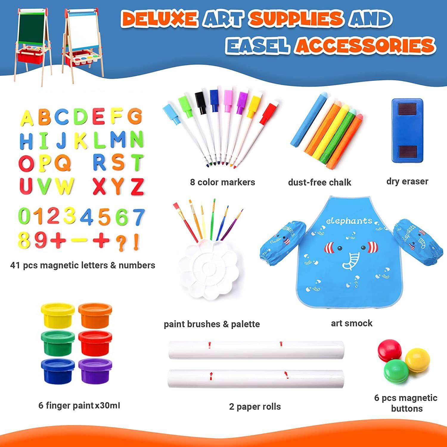 Caballete de Madera Rundad Ajustable para Niños 3-8 Años