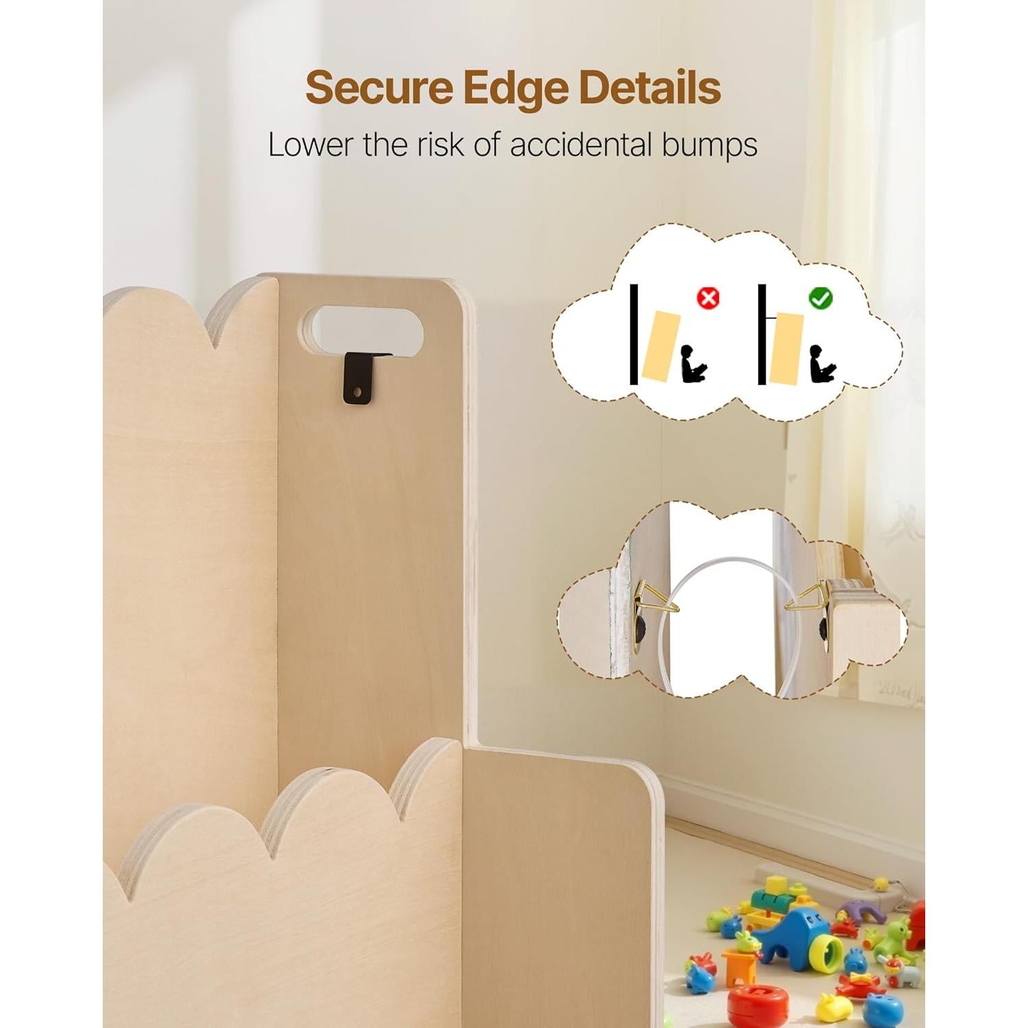 Estantería Montessori VEVOR 3 Niveles Madera Infantil