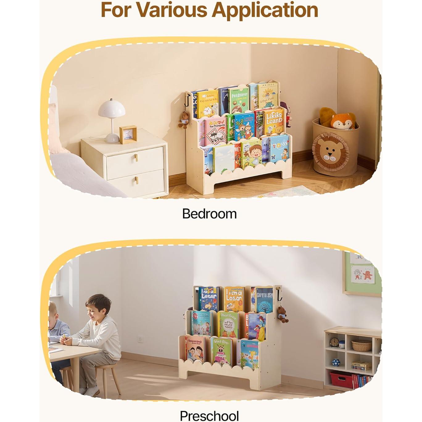 Estantería Montessori VEVOR 3 Niveles Madera Infantil