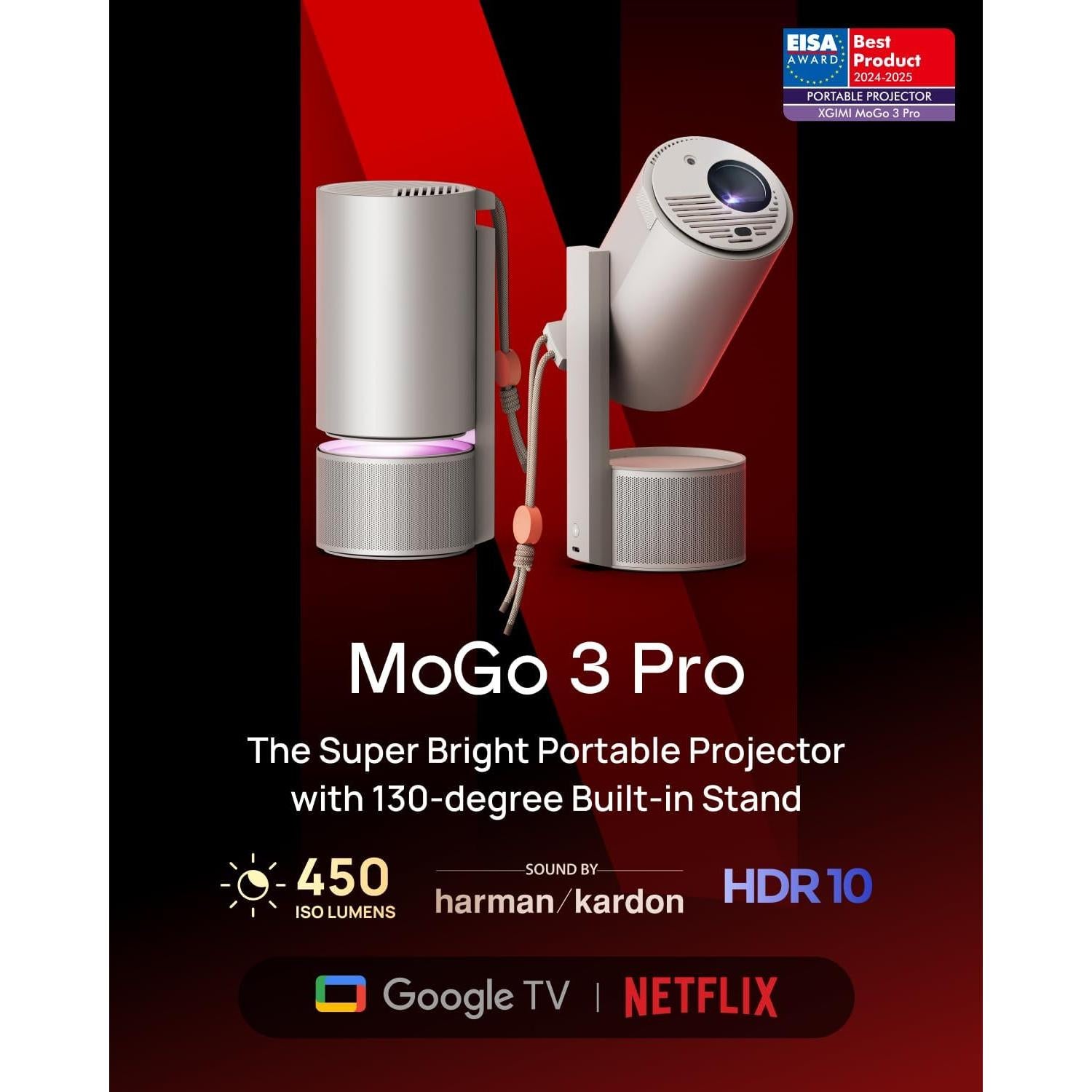 Proyector XGIMI MoGo 3 Pro 450 Lúmenes 1080P Integrado