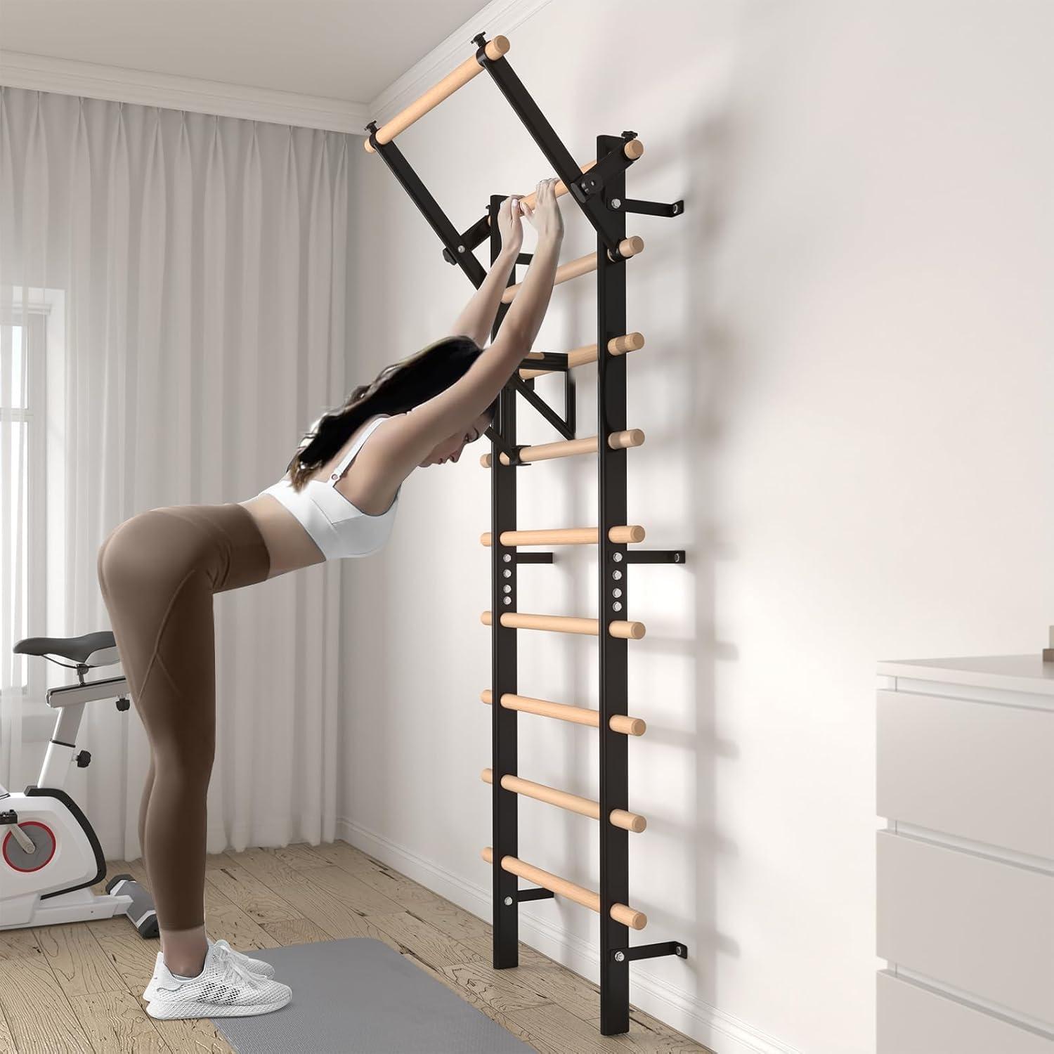 Escalera Sueca GMWD G-SL01 de Madera con 9 Varillas