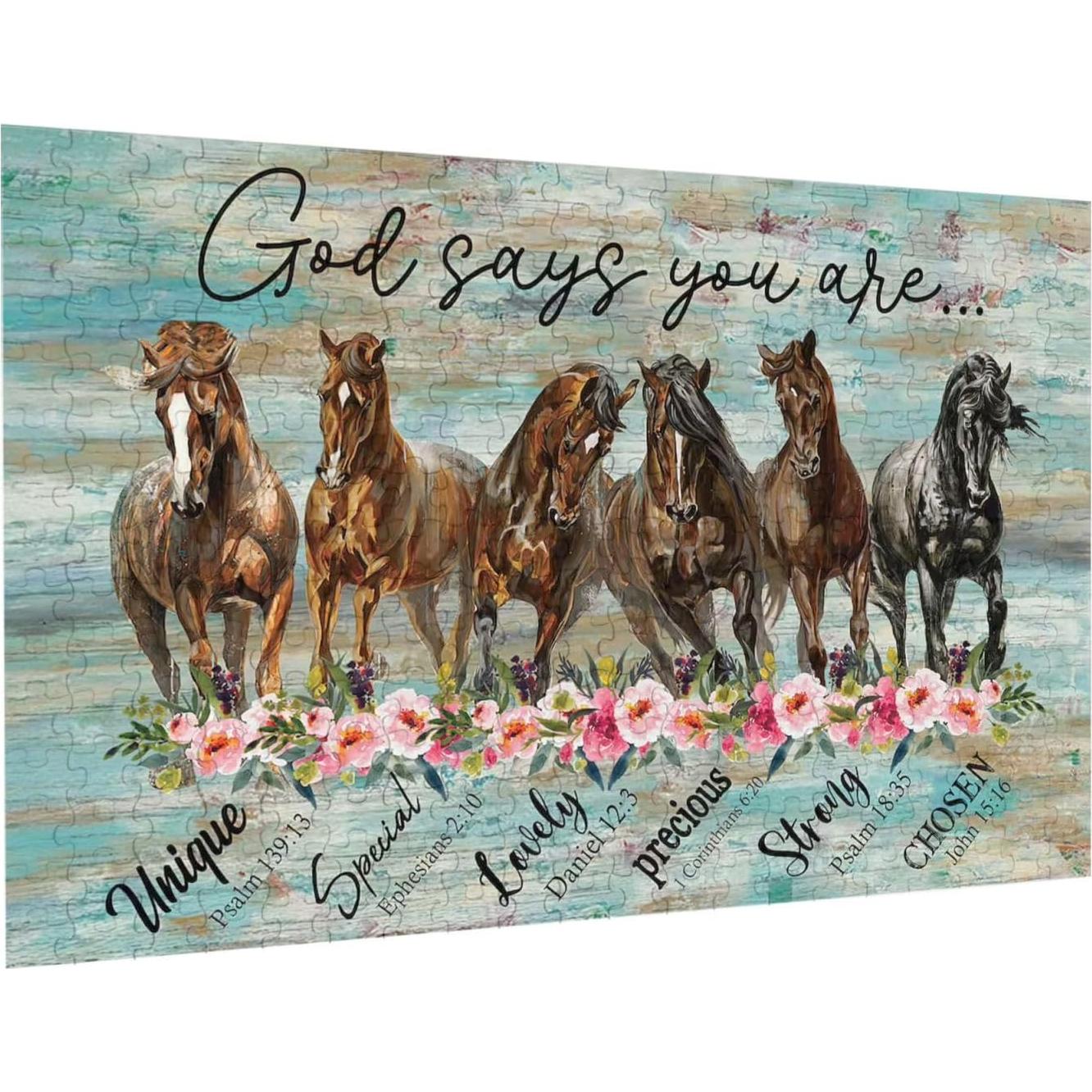 Rompecabezas de Caballo 300 Piezas Gcetensr Educativo