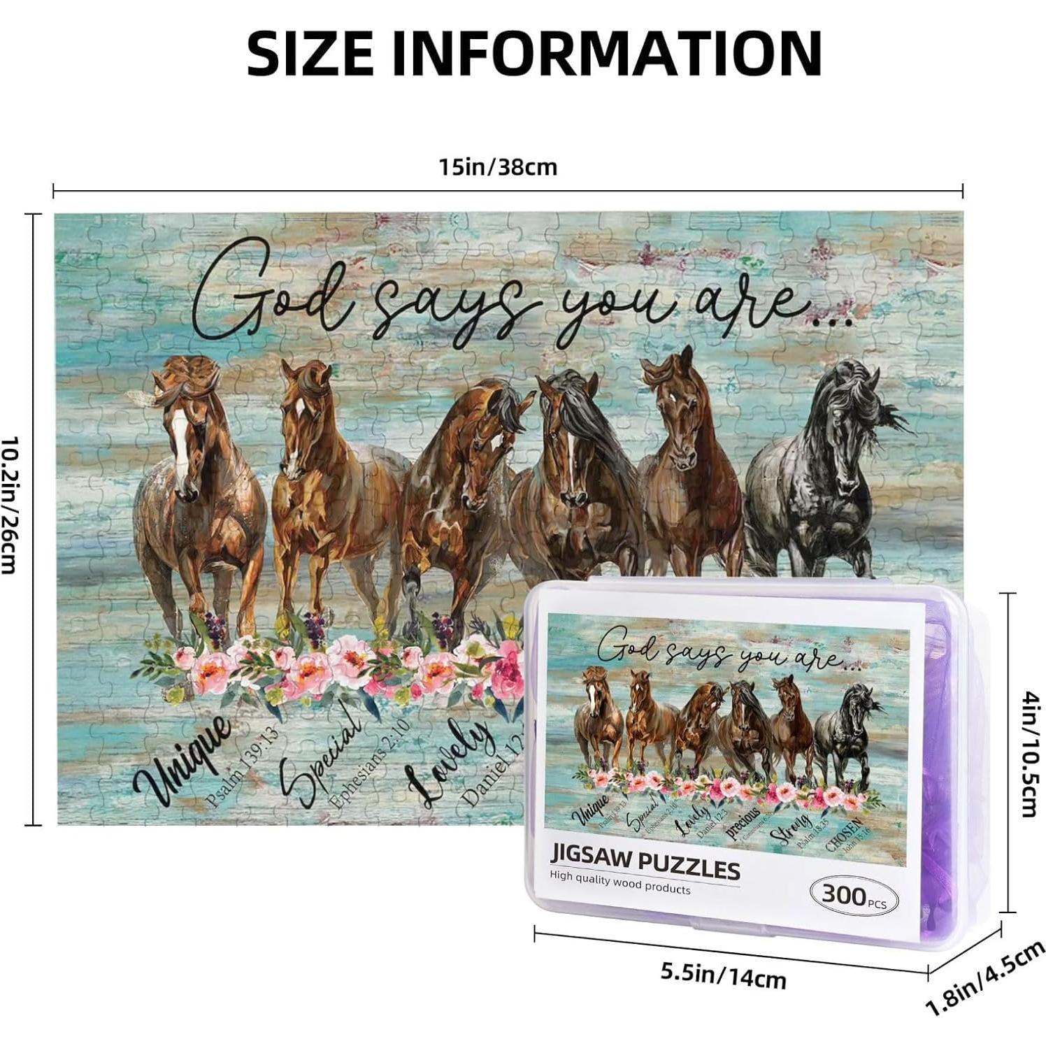 Rompecabezas de Caballo 300 Piezas Gcetensr Educativo