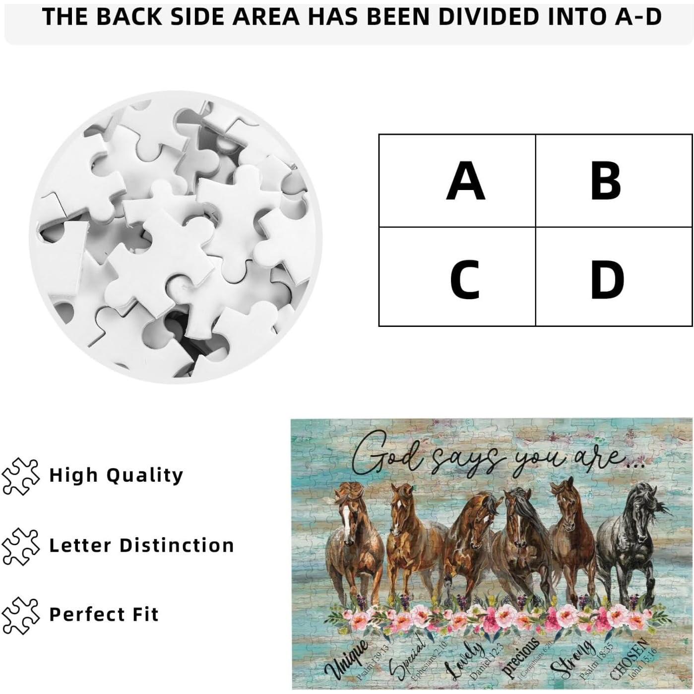 Rompecabezas de Caballo 300 Piezas Gcetensr Educativo