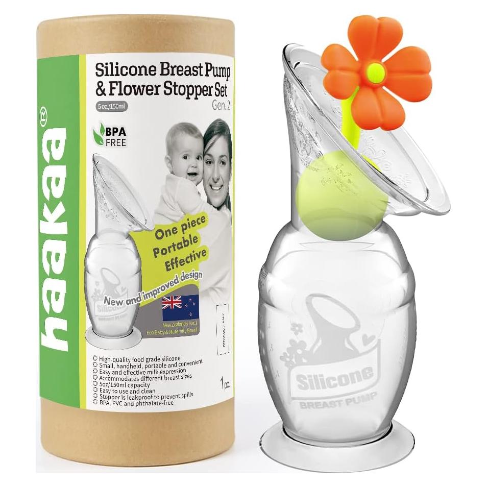 Bomba Manual para Pecho haakaa 150ml con Base de Succión