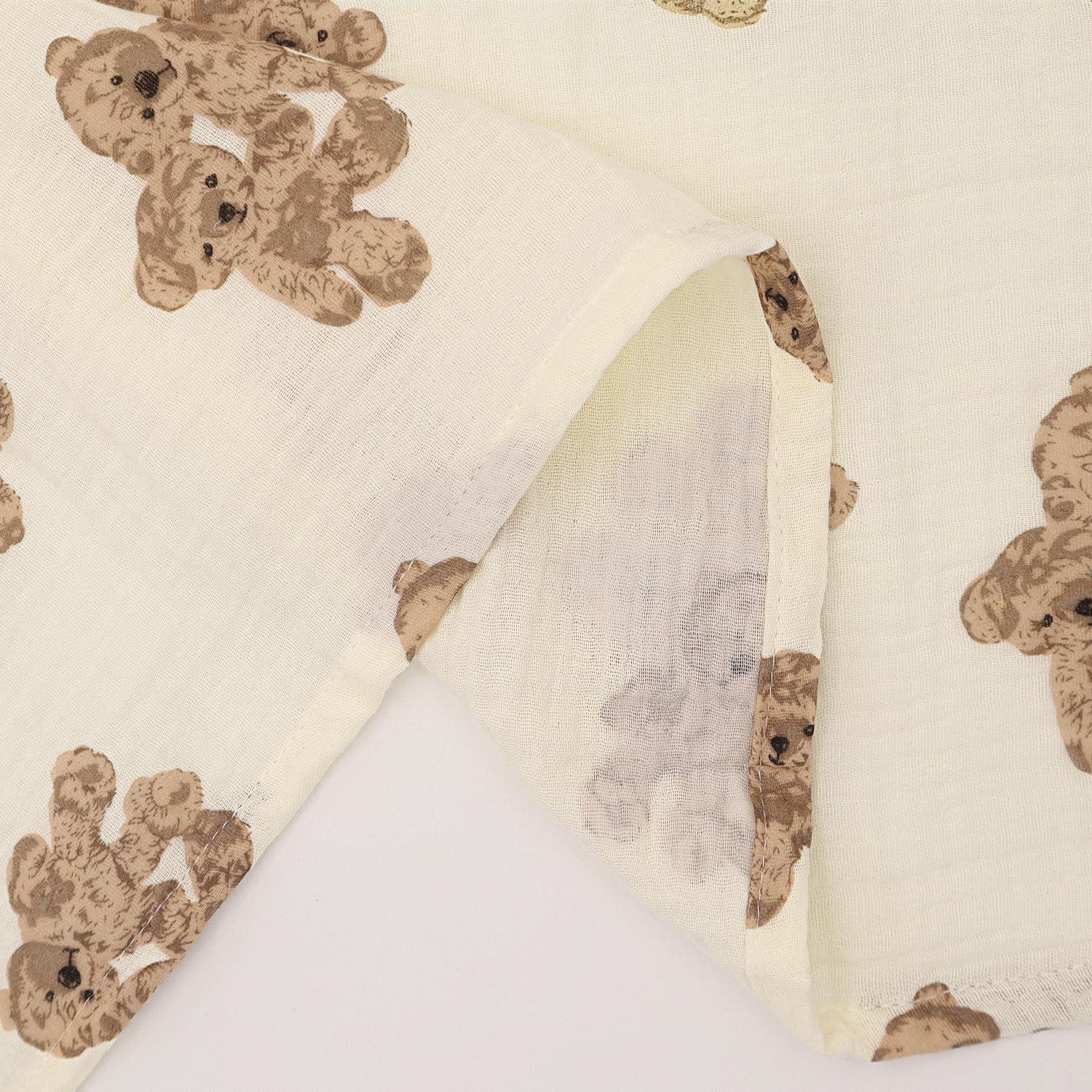 Cubierta de Lactancia Muselina 100% Algodón Oso-2