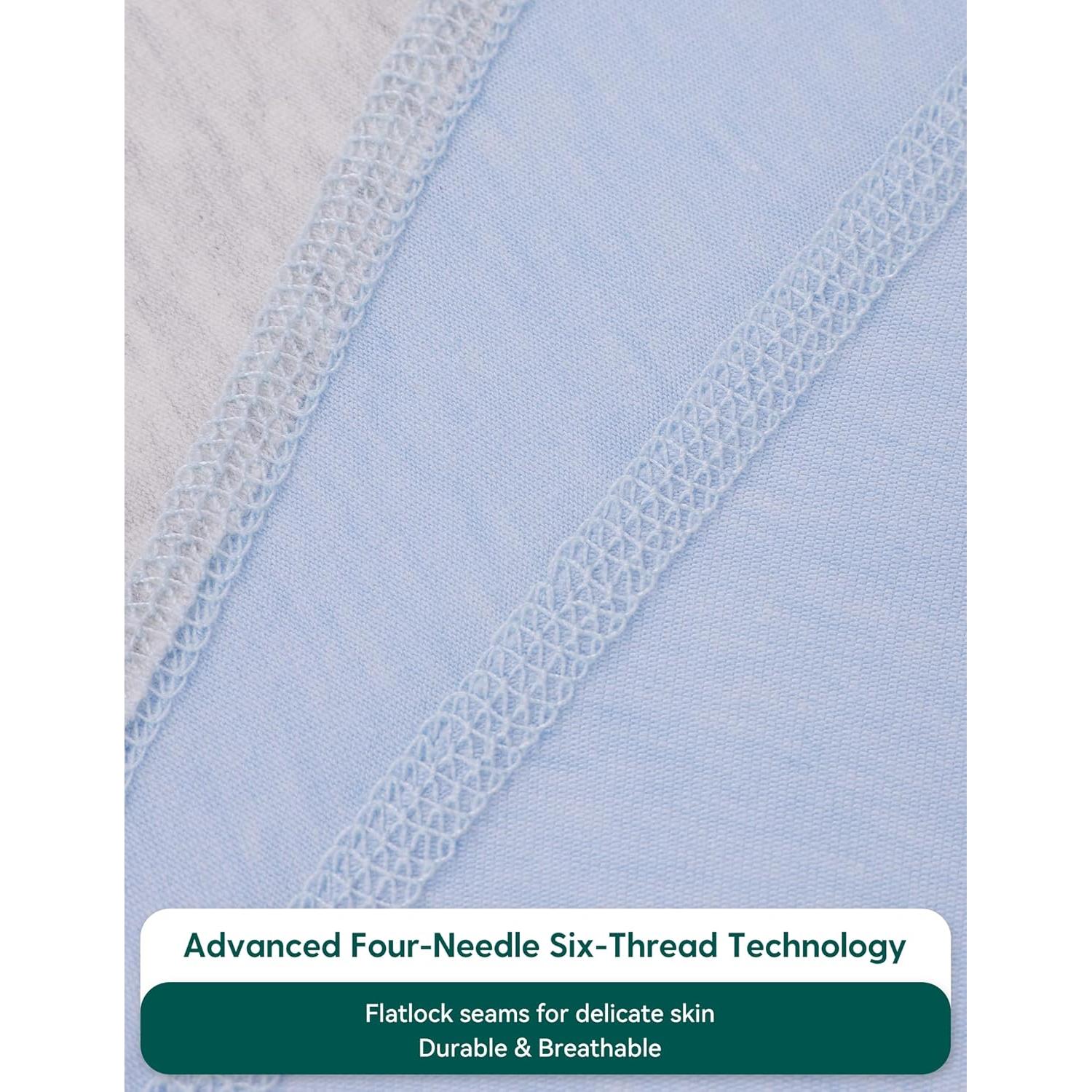 Manta de Envolver BABELIO para Bebés con Mangas Desmontables Azul