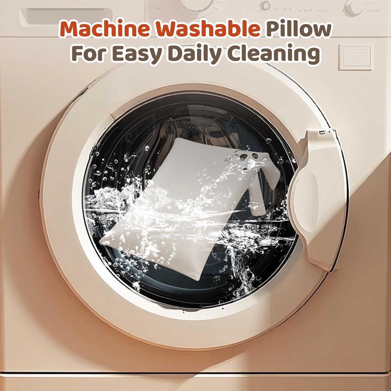 Cojín Orgánico LOFE 33x46 cm Ajustable para Niños Beige