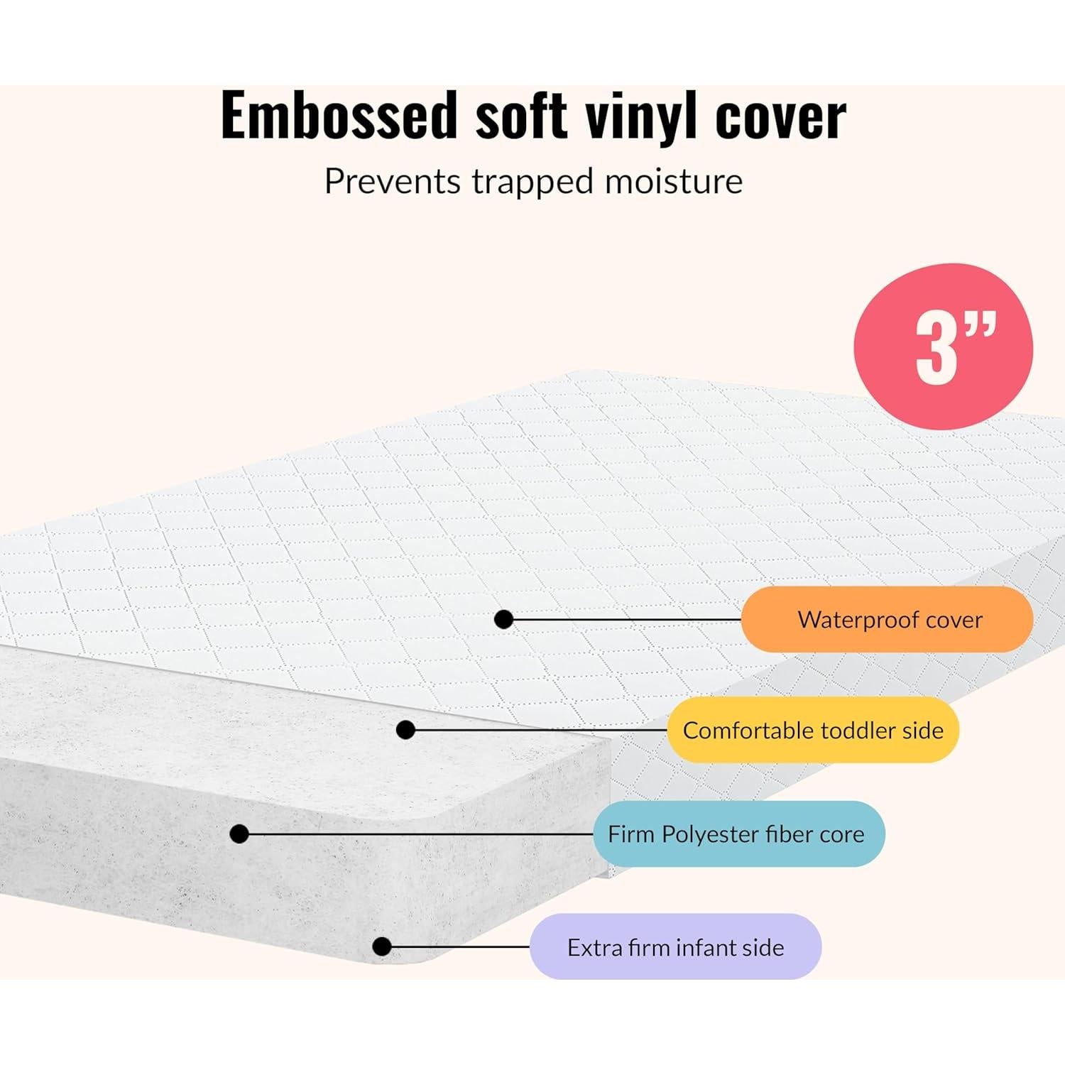 Colchón Portátil Dream On Me Holly 97x61 cm Impermeable