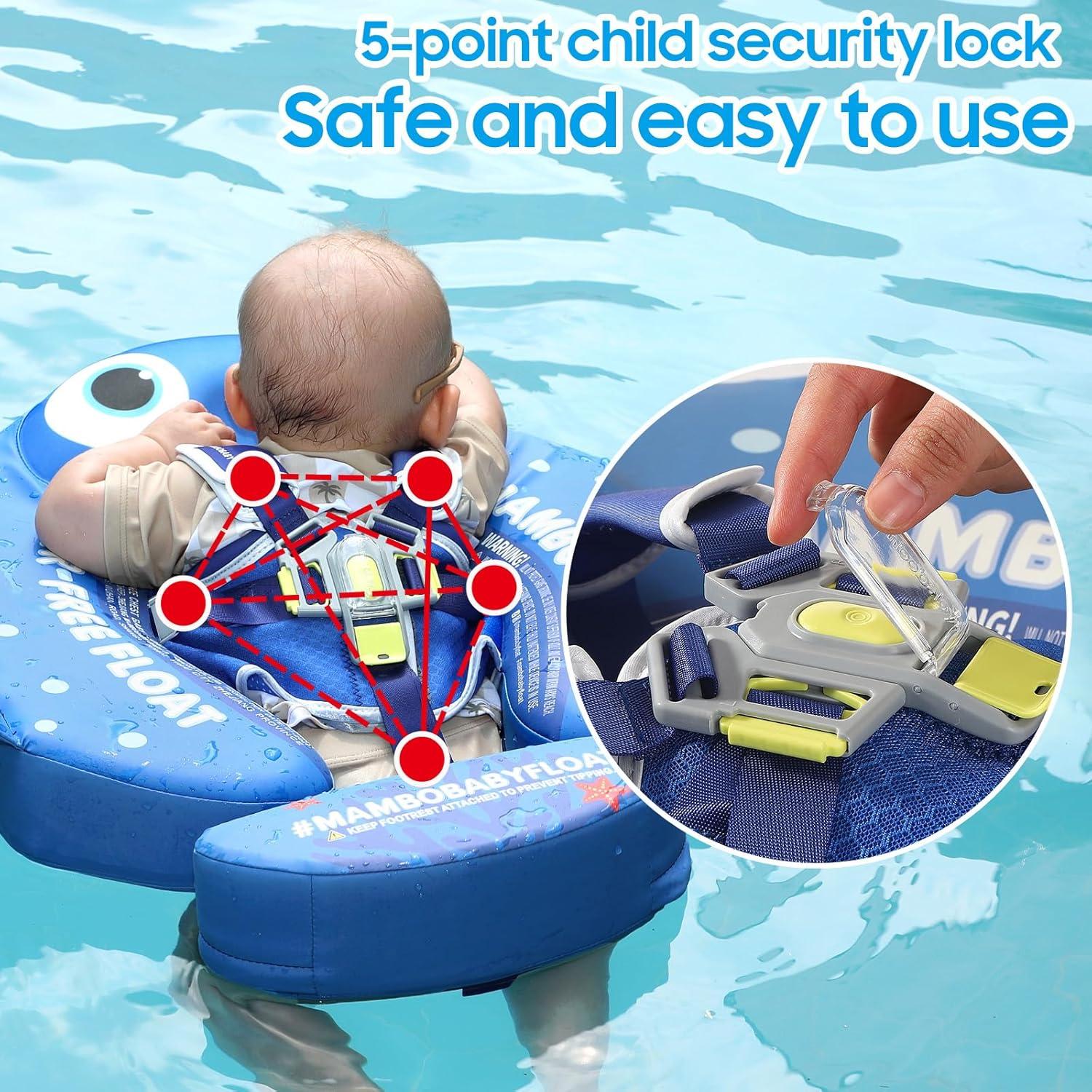 Flotador Mambobaby para Bebés con Toldo y Cola Ajustable