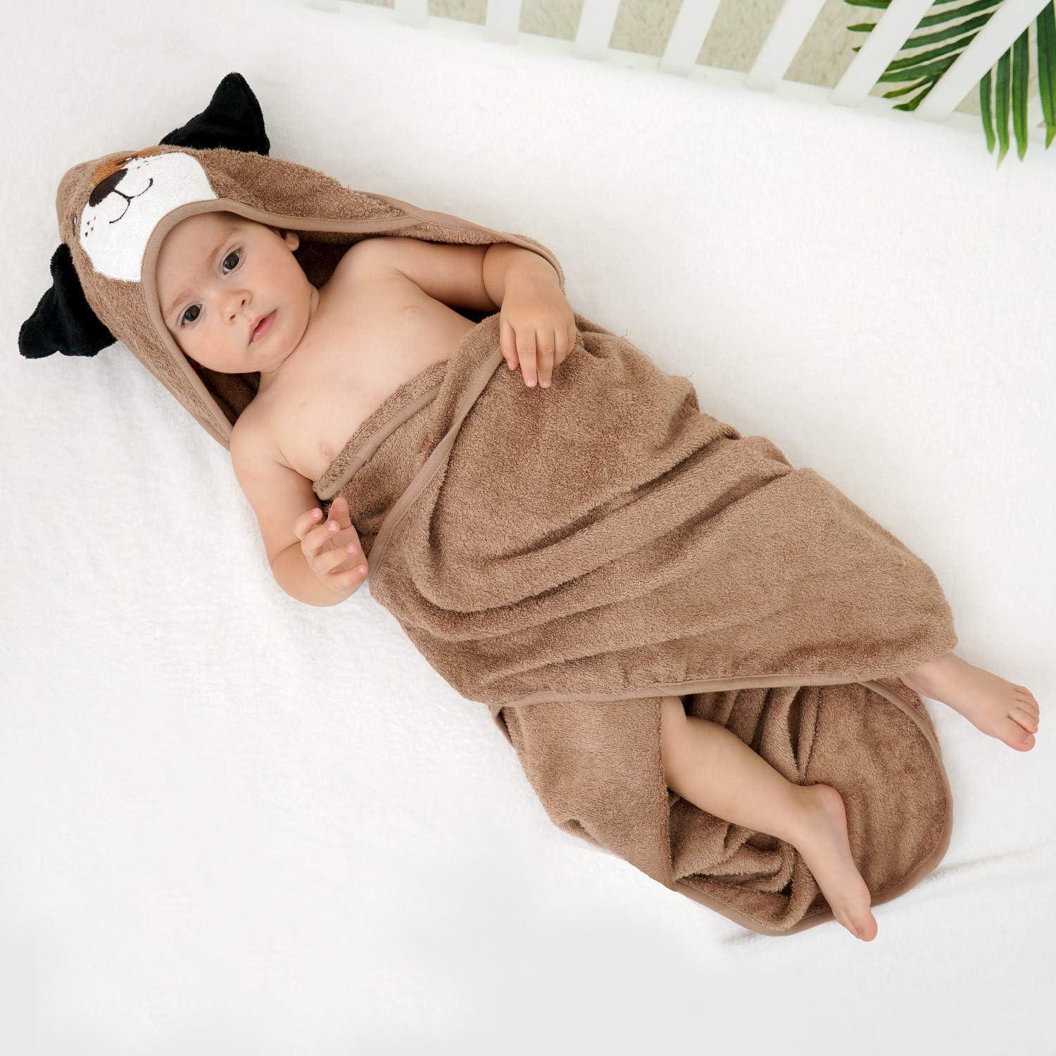 Toalla con Capucha Touchat para Bebés 89.2x89.2 cm - Suave y Absorbente