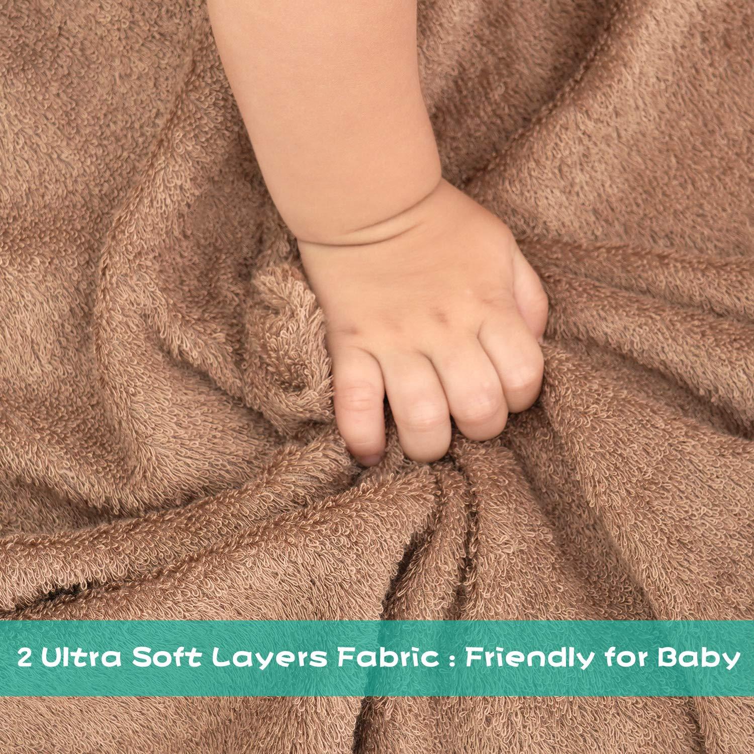 Toalla con Capucha Touchat para Bebés 89.2x89.2 cm - Suave y Absorbente