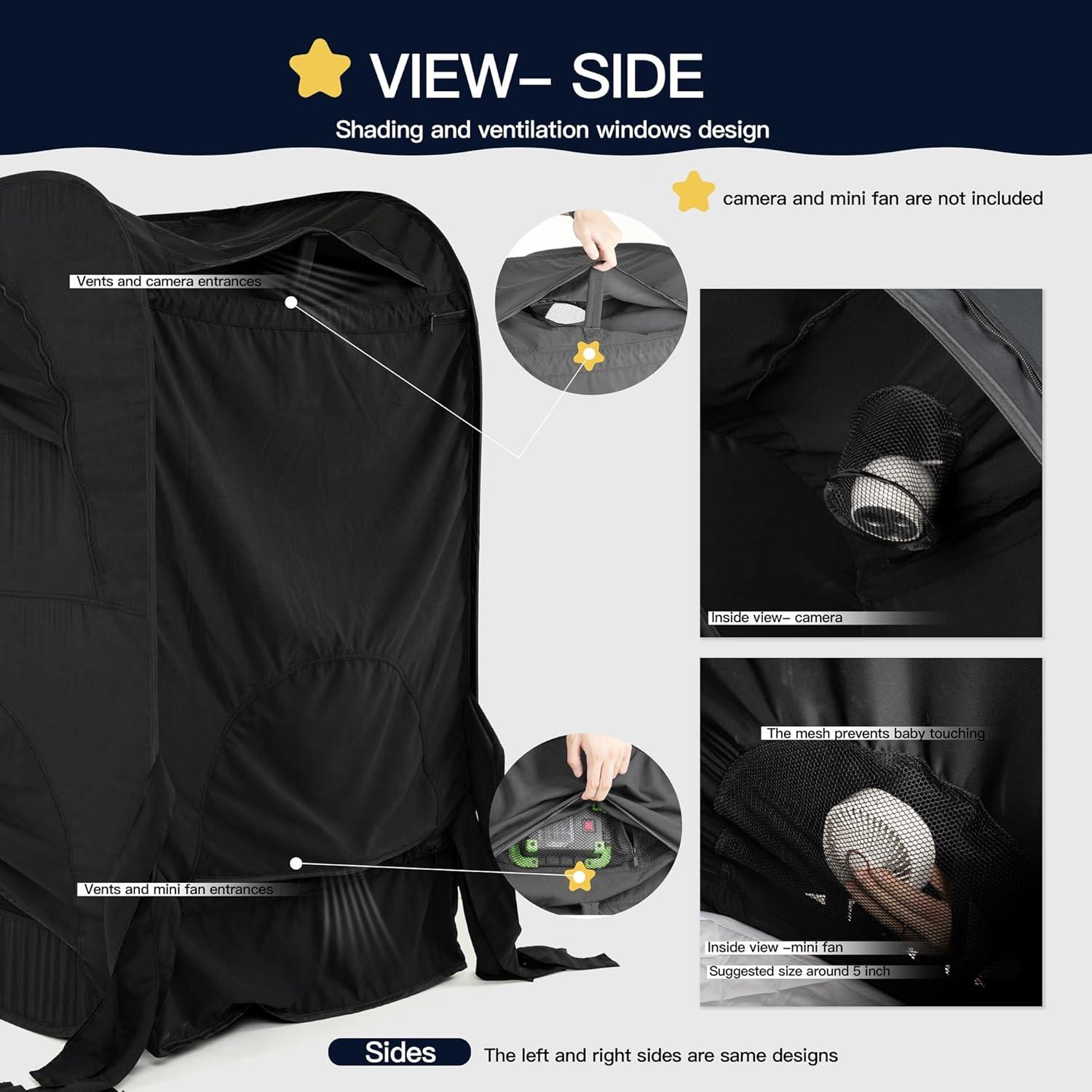 Tienda de Privacidad Pop Up Porayhut para Bebés 132x72cm