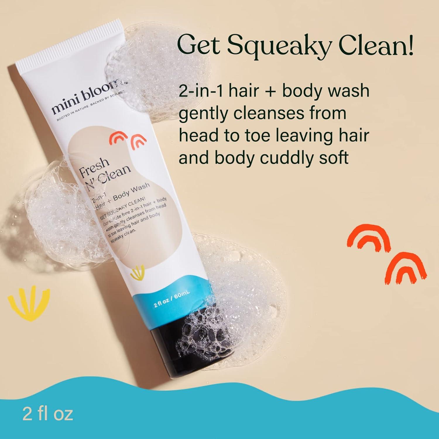 Mini Bloom Gel de Baño 2-en-1 Sin Sulfatos 59ml Bebés