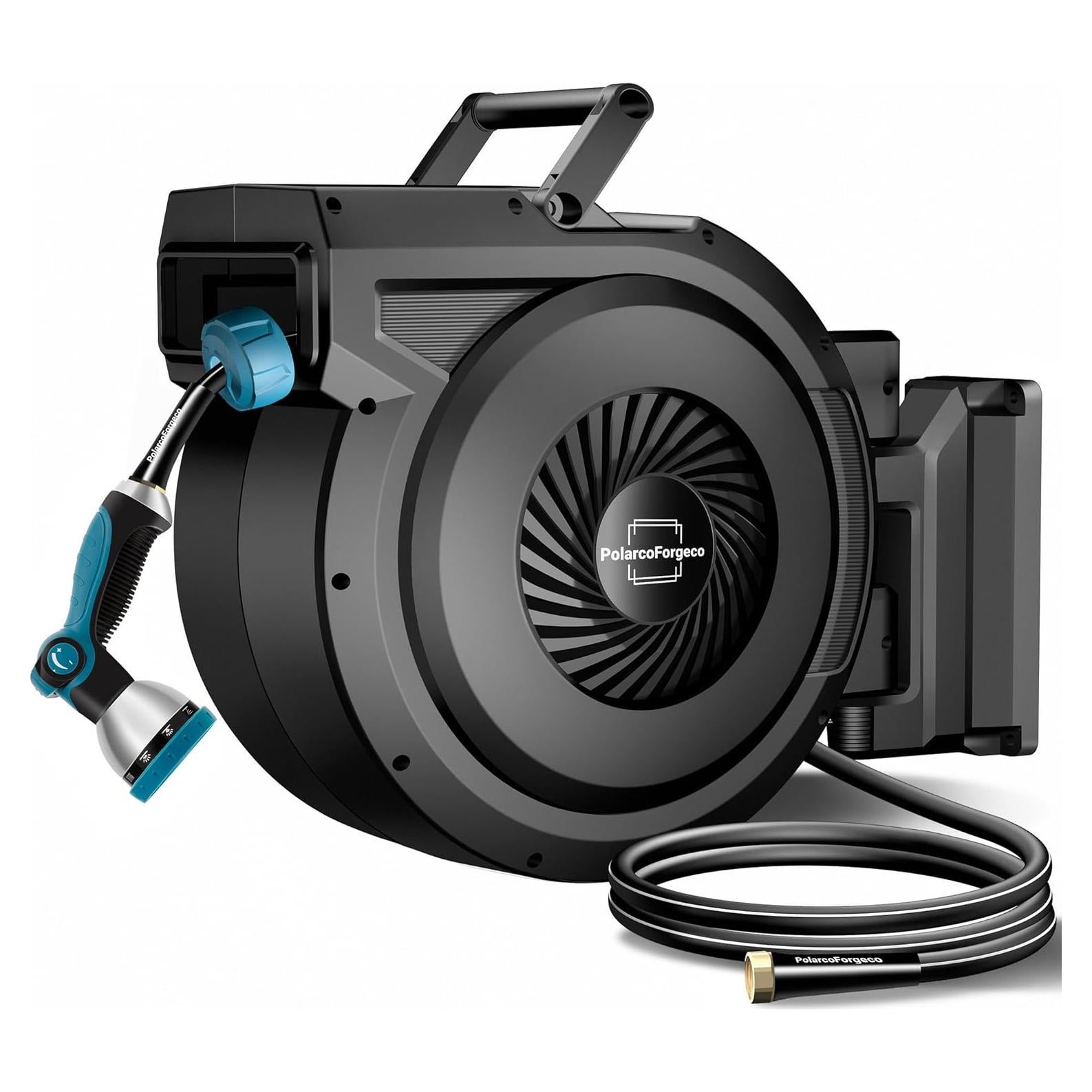 Carrete de Manguera de Jardín Retráctil PolarcoForgeco 5/8" x 27m